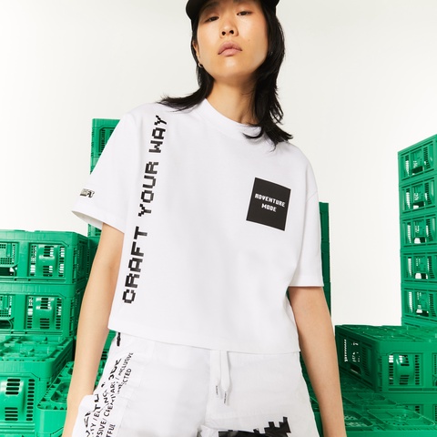 『LACOSTE L!VE x MINECRAFT』 マルチプリントルーズカットTシャツ
