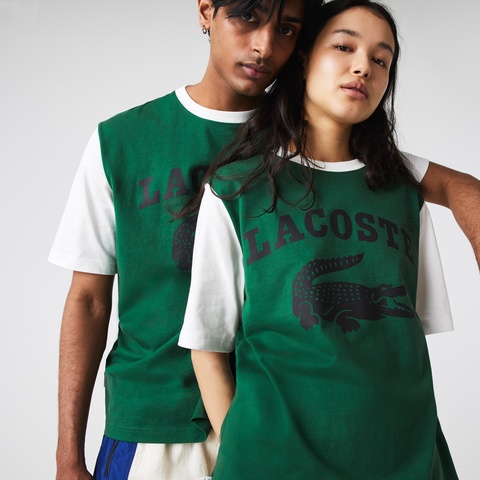 ラコステライブ スリーブ切り替えボーダーTシャツ