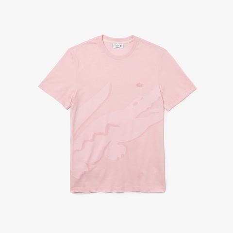 オーバーサイズプリント鹿の子地Tシャツ