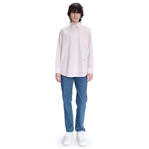 『Lacoste x A.P.C.』 レディースコットンオックスフォードストライプシャツ