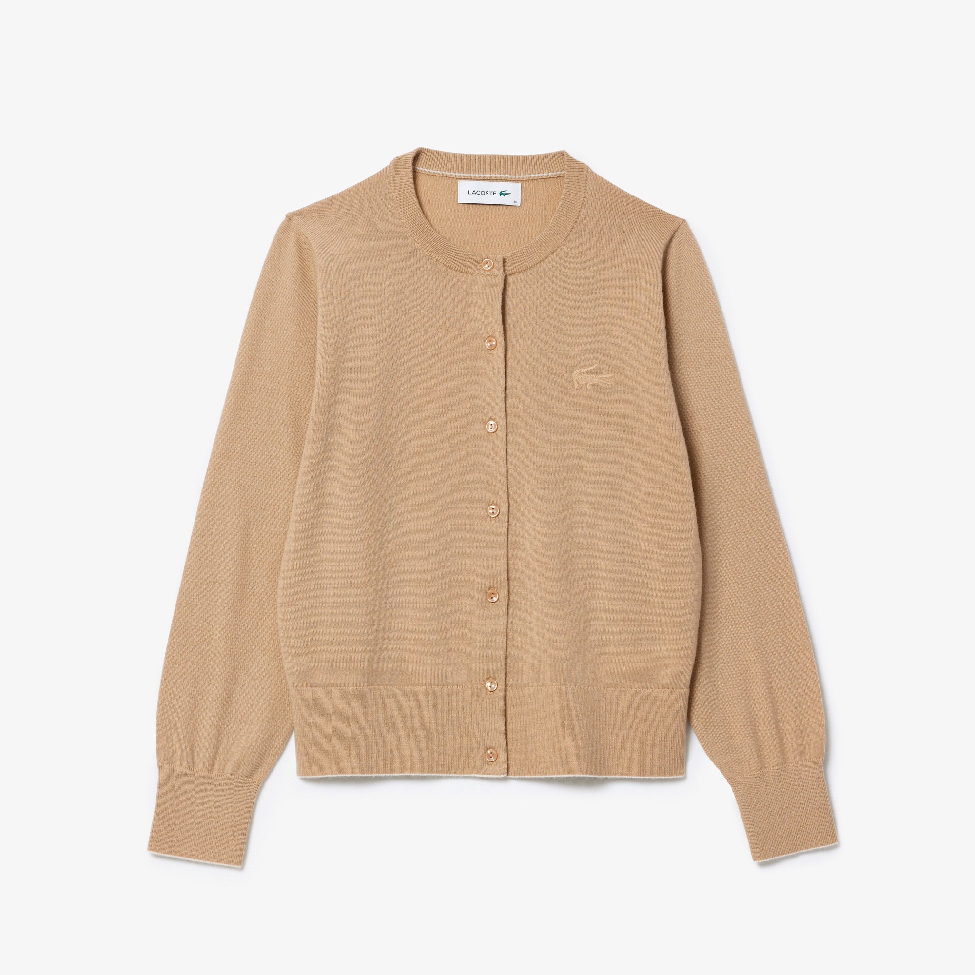 エッセンシャルクルーネックニットカーディガン