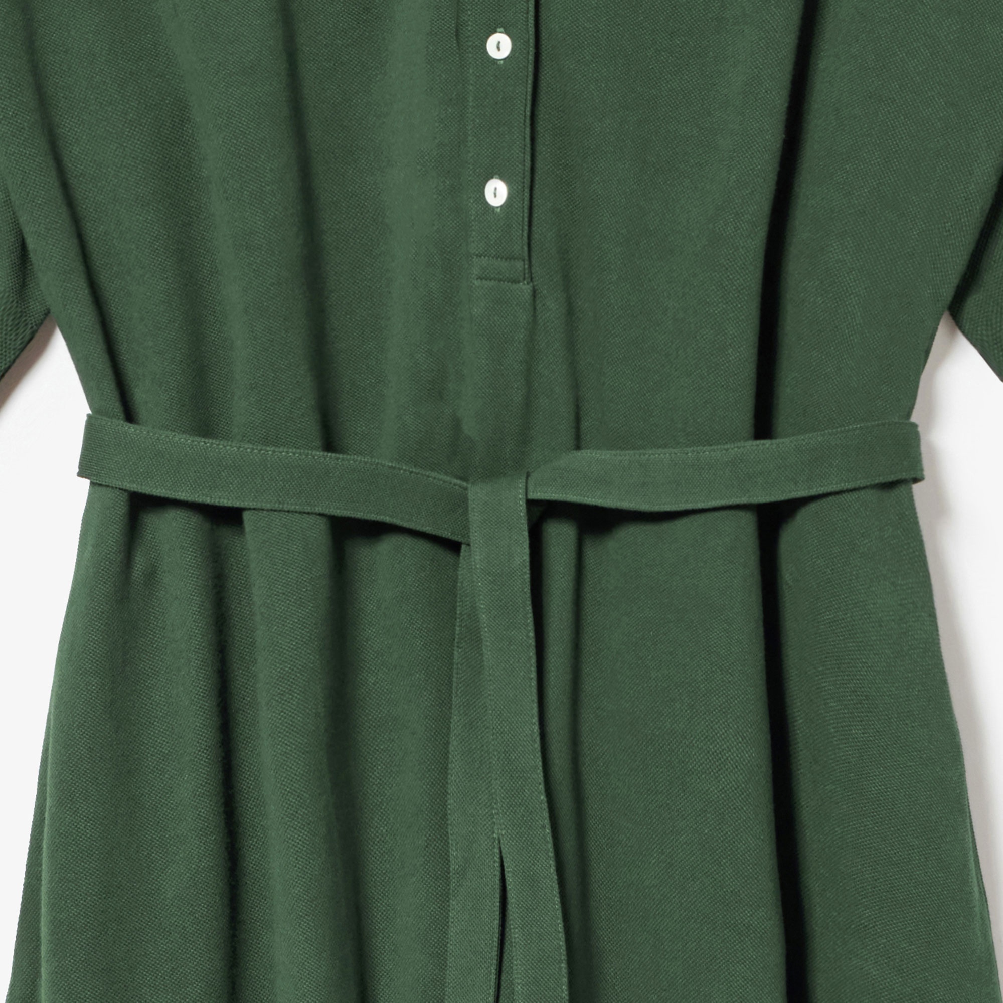 ドルマンスリーブ鹿の子地ドレス