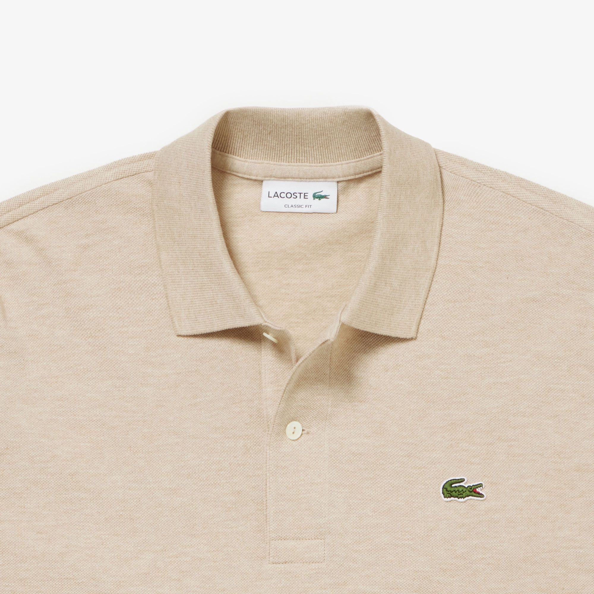 長袖 リブ カラ-ポロシャツ L1313 (杢・長袖)