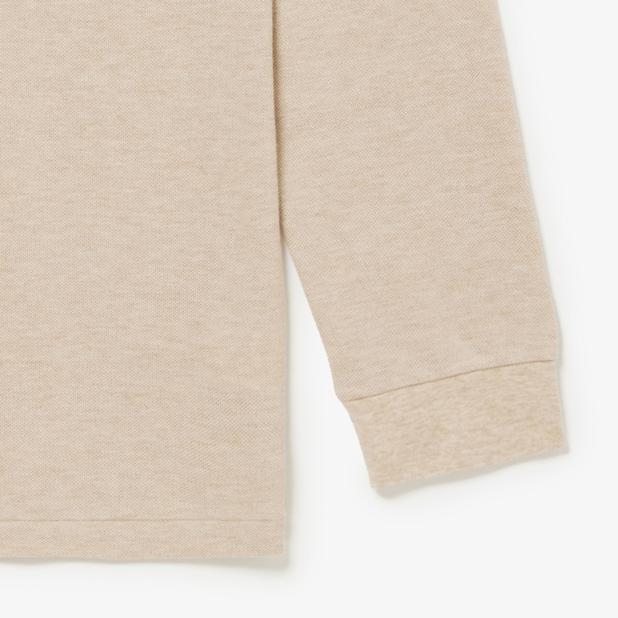 長袖 リブ カラ-ポロシャツ L1313 (杢・長袖)