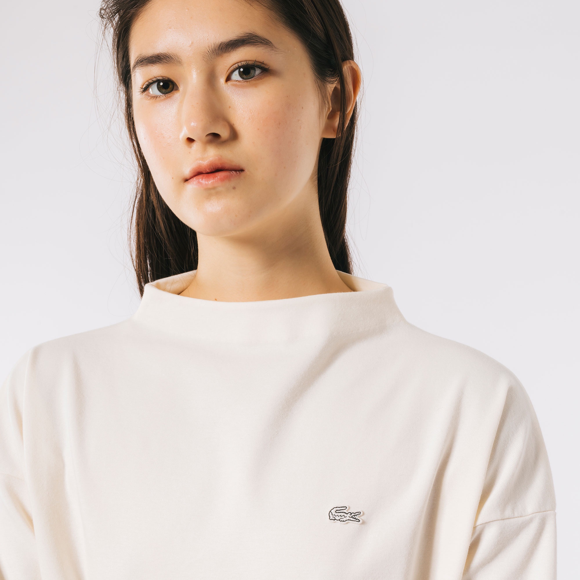 ボトルネックミラノリブプルオーバー