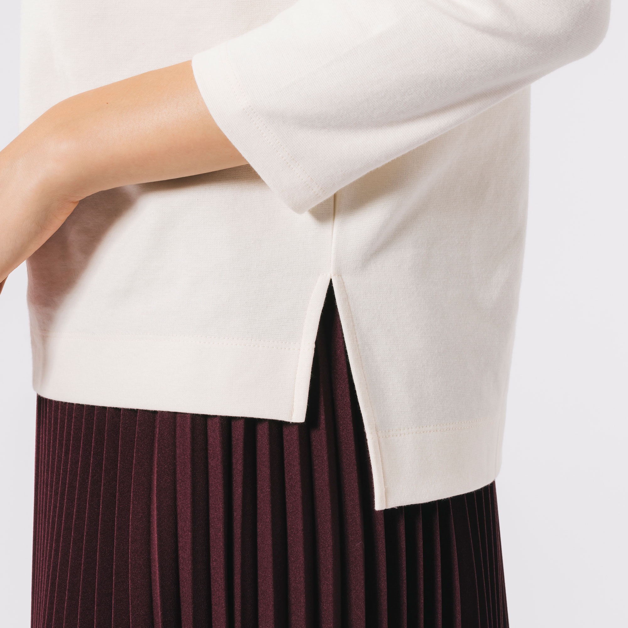 ボトルネックミラノリブプルオーバー