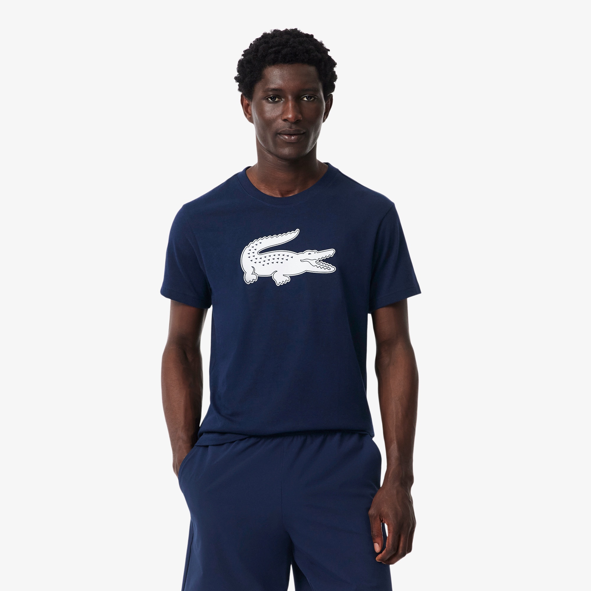 コットンブレンドウルトラドライロゴプリントTシャツ