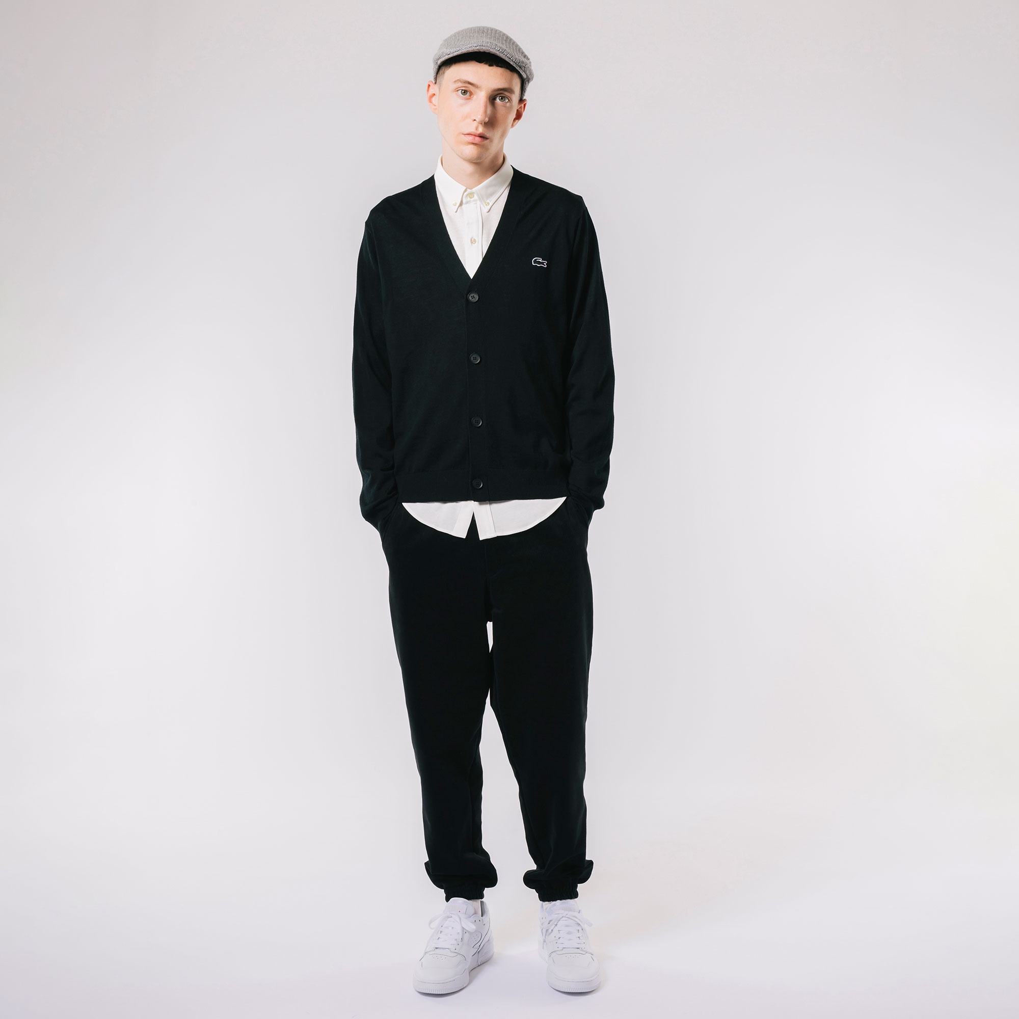 ウォッシャブルウールVネックニットカーディガン