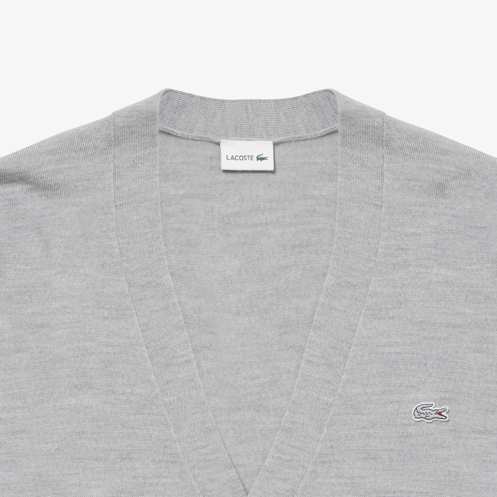 ウォッシャブルウールVネックニットカーディガン