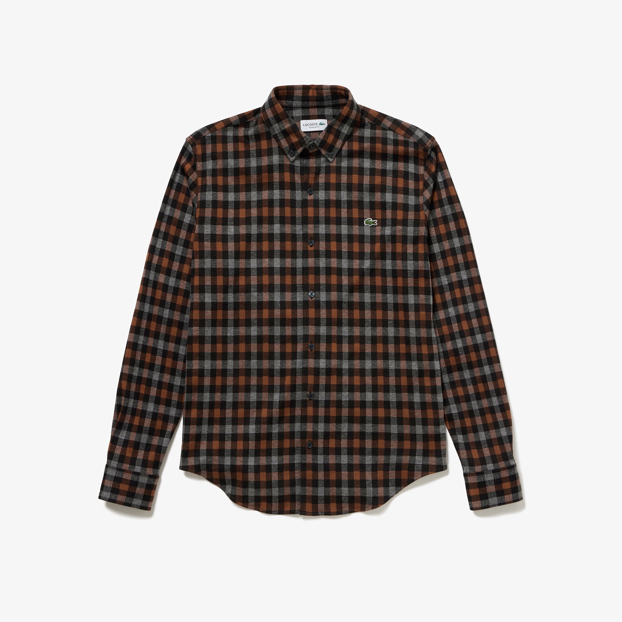 チェックジャージシャツ