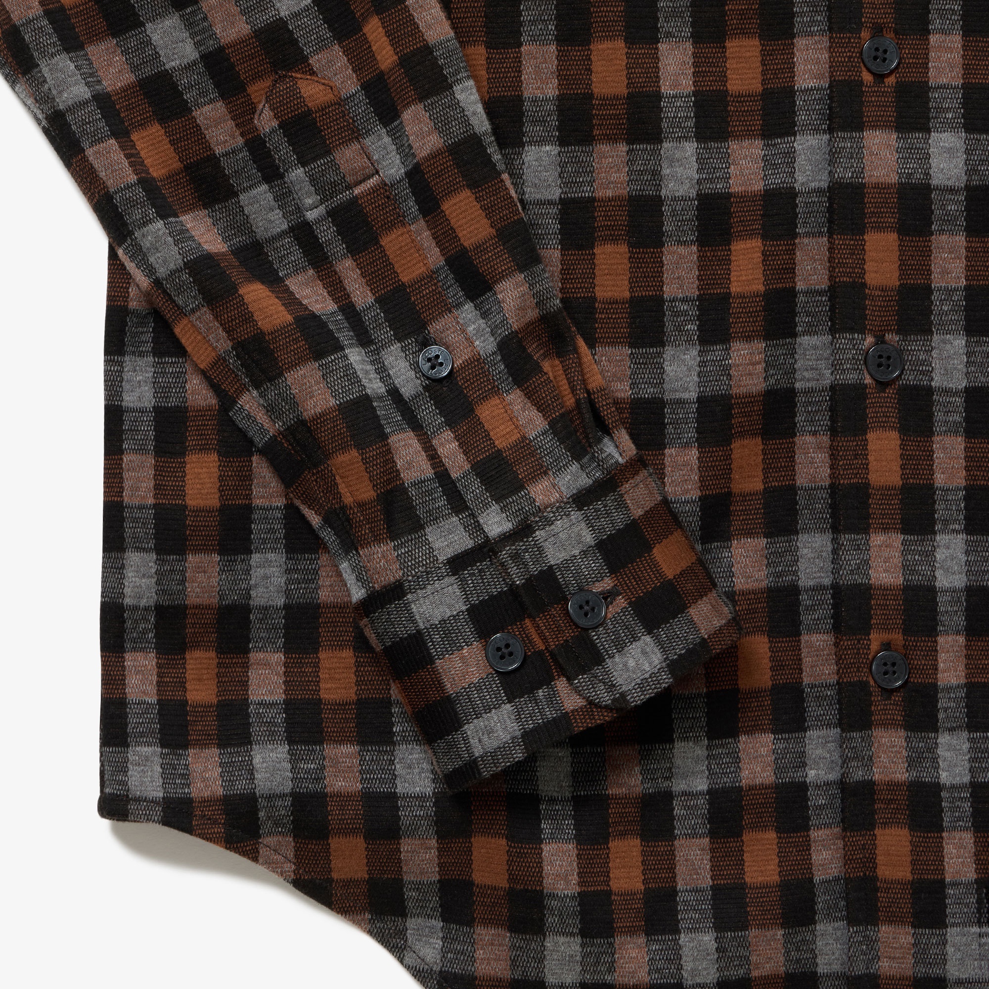 チェックジャージシャツ