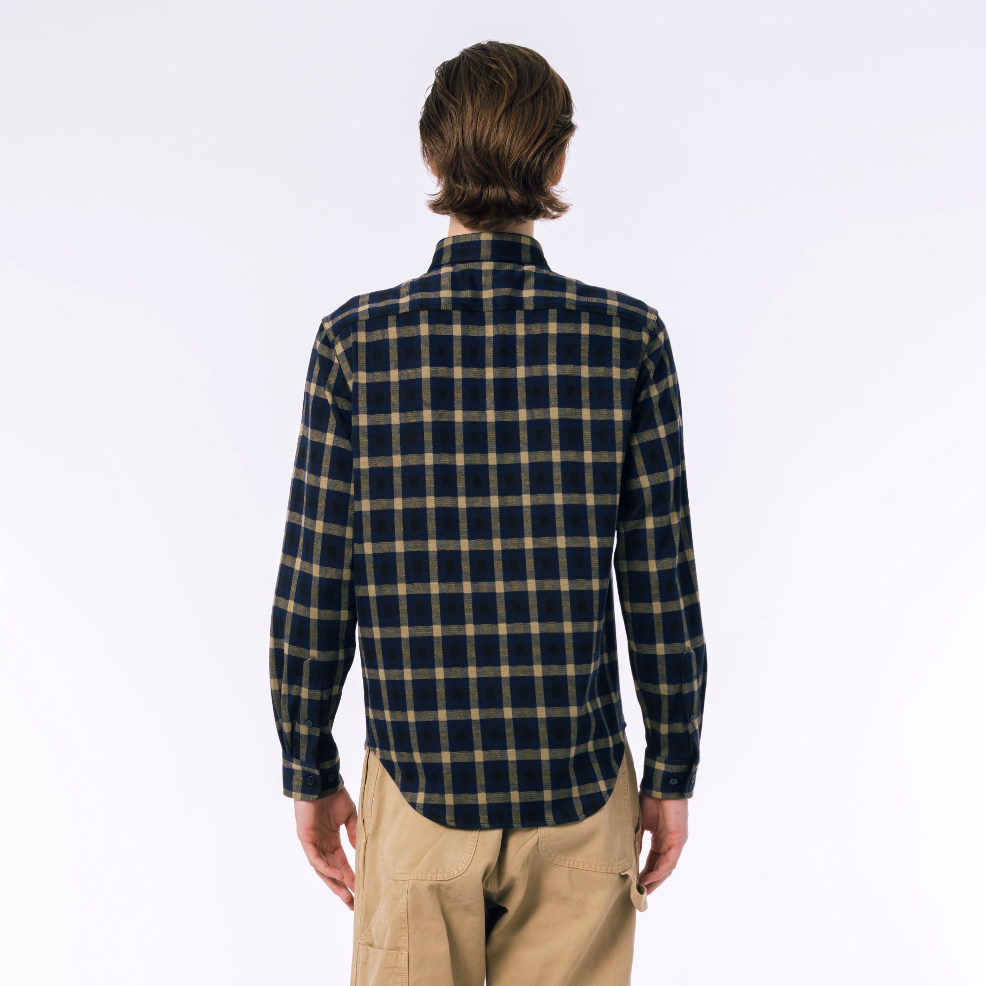 チェックジャージシャツ