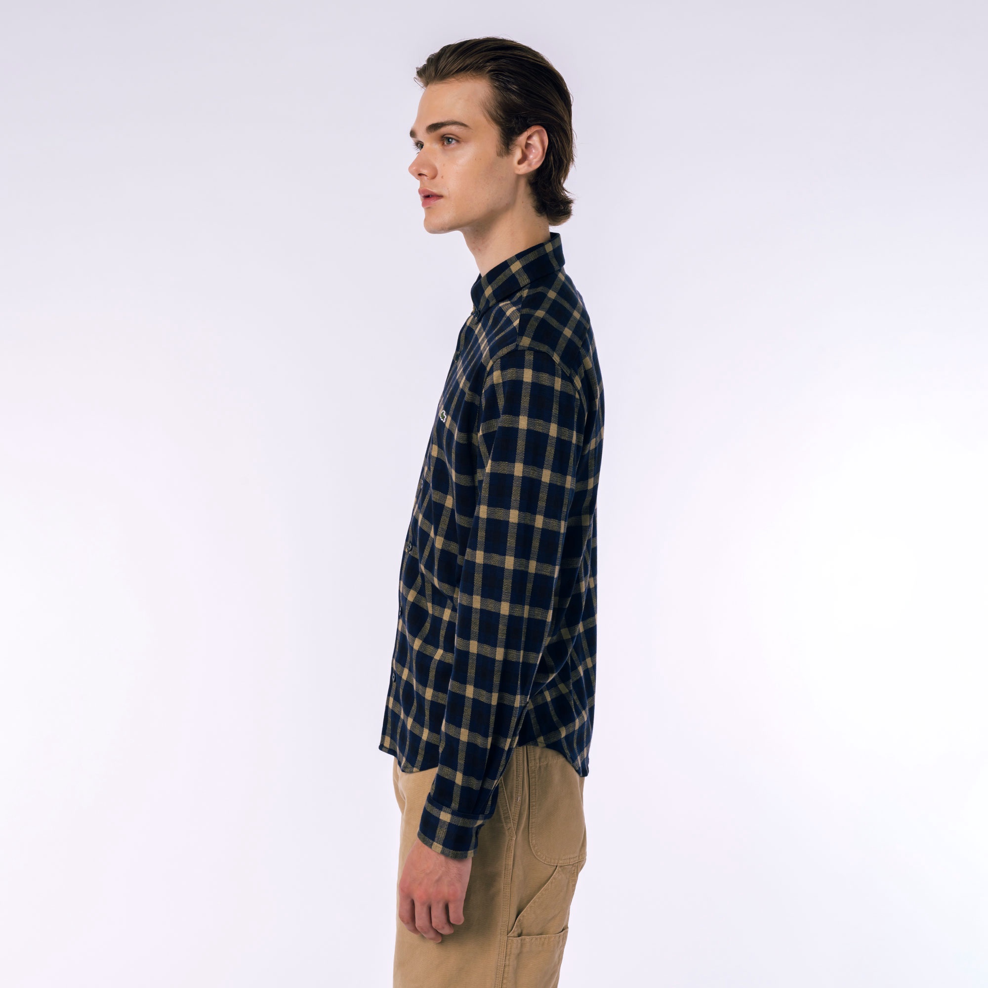 チェックジャージシャツ