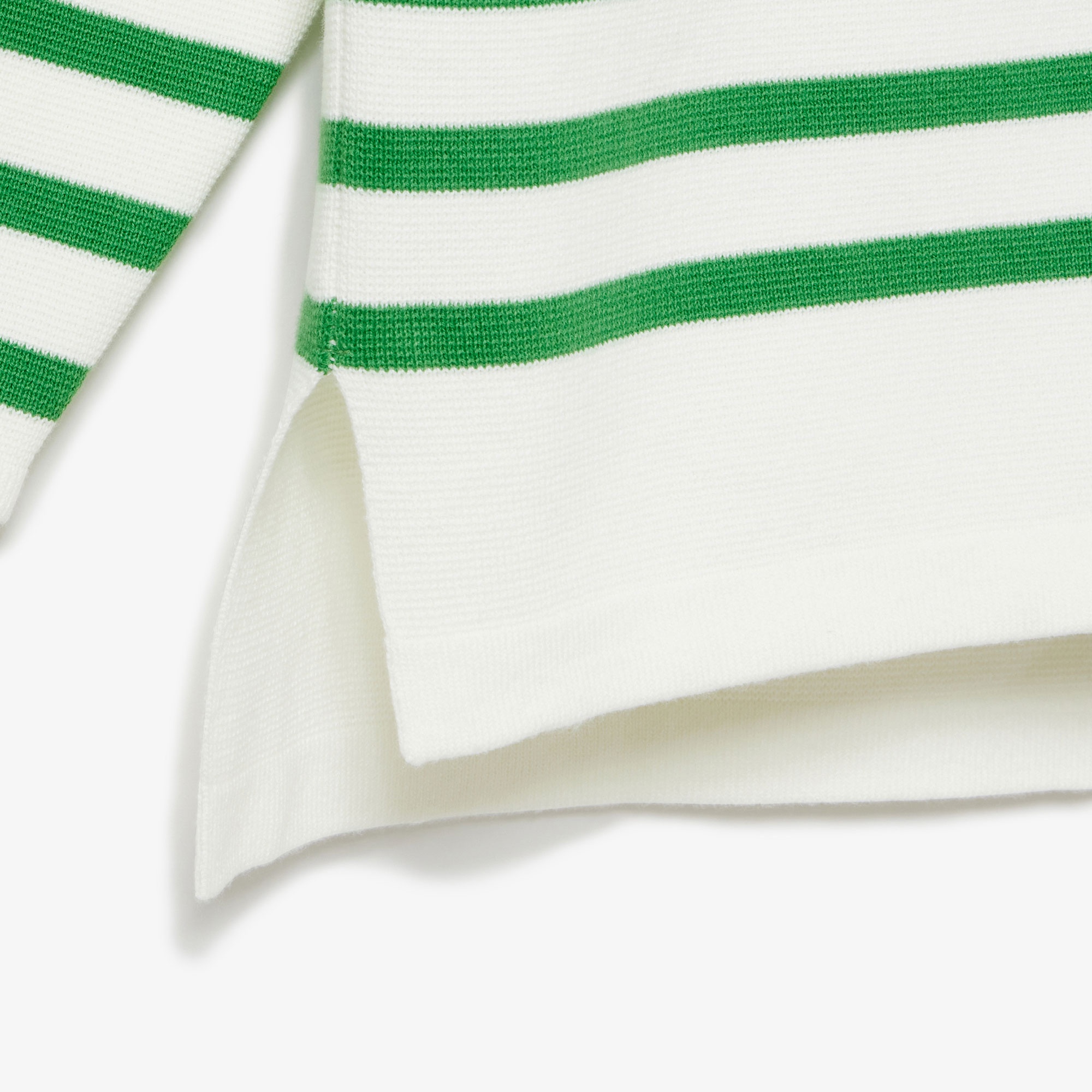 ミラノリブニットボーダーフーディー