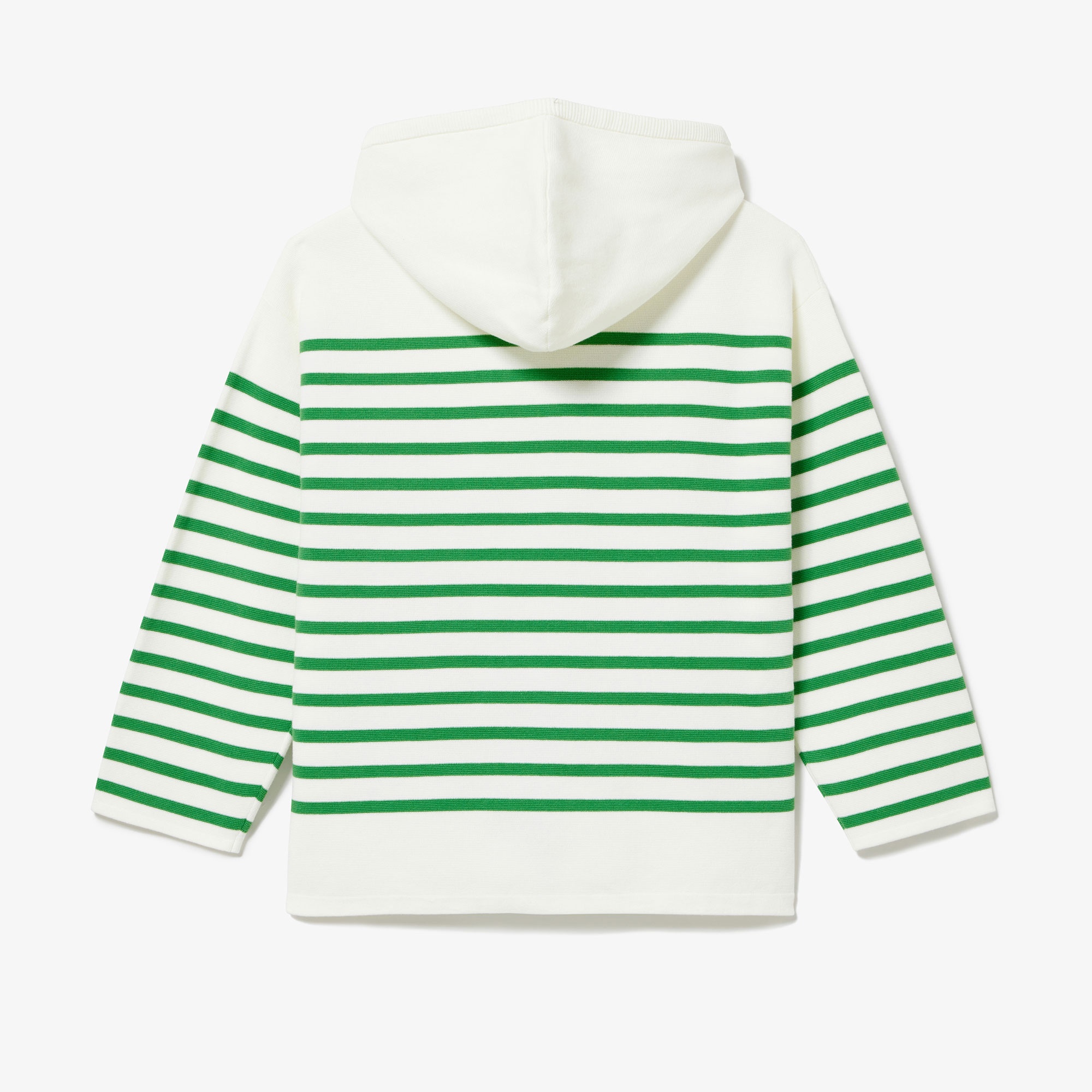 ミラノリブニットボーダーフーディー