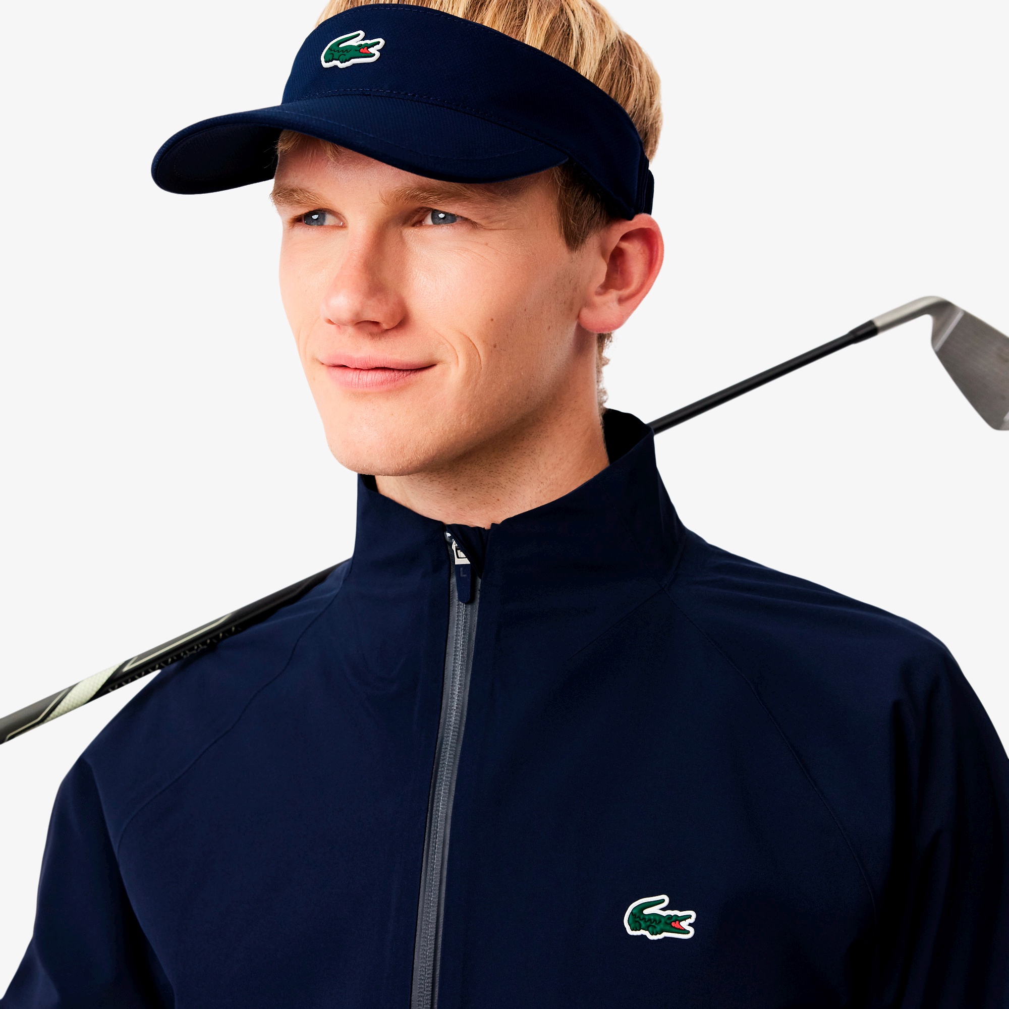 撥水ミニマルゴルフウィンドブレイカー