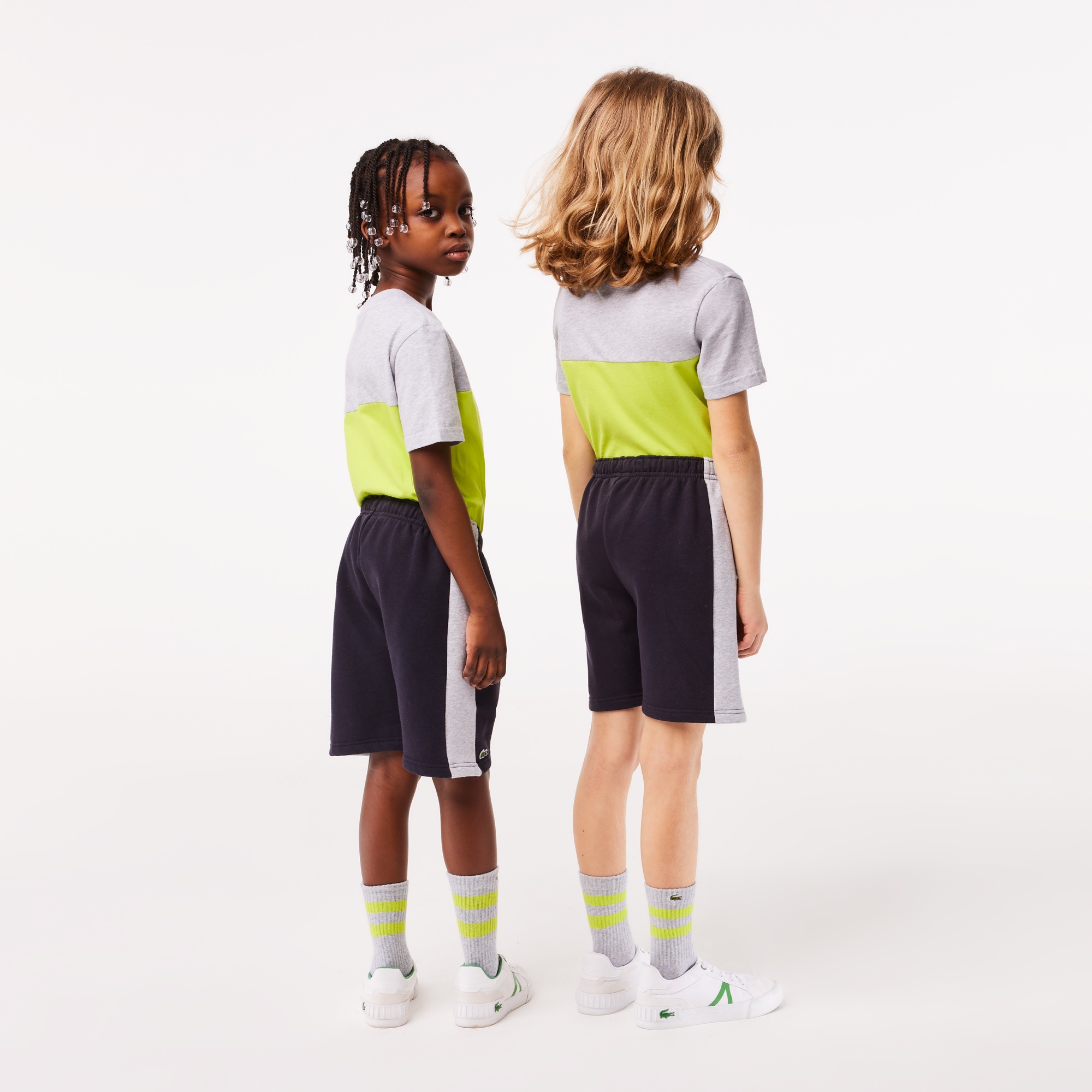 サイド配色KIDSスウェットショーツ