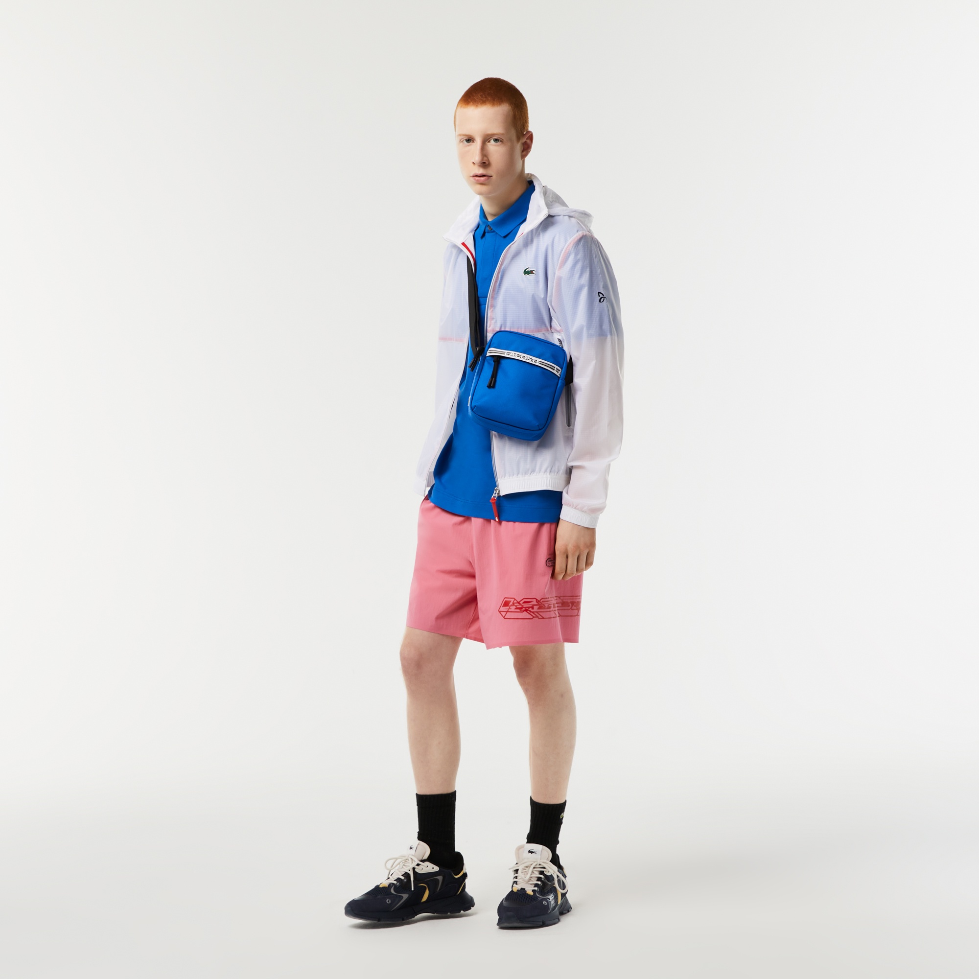 レギュラーフィット ストレッチ パリポロシャツ (半袖)