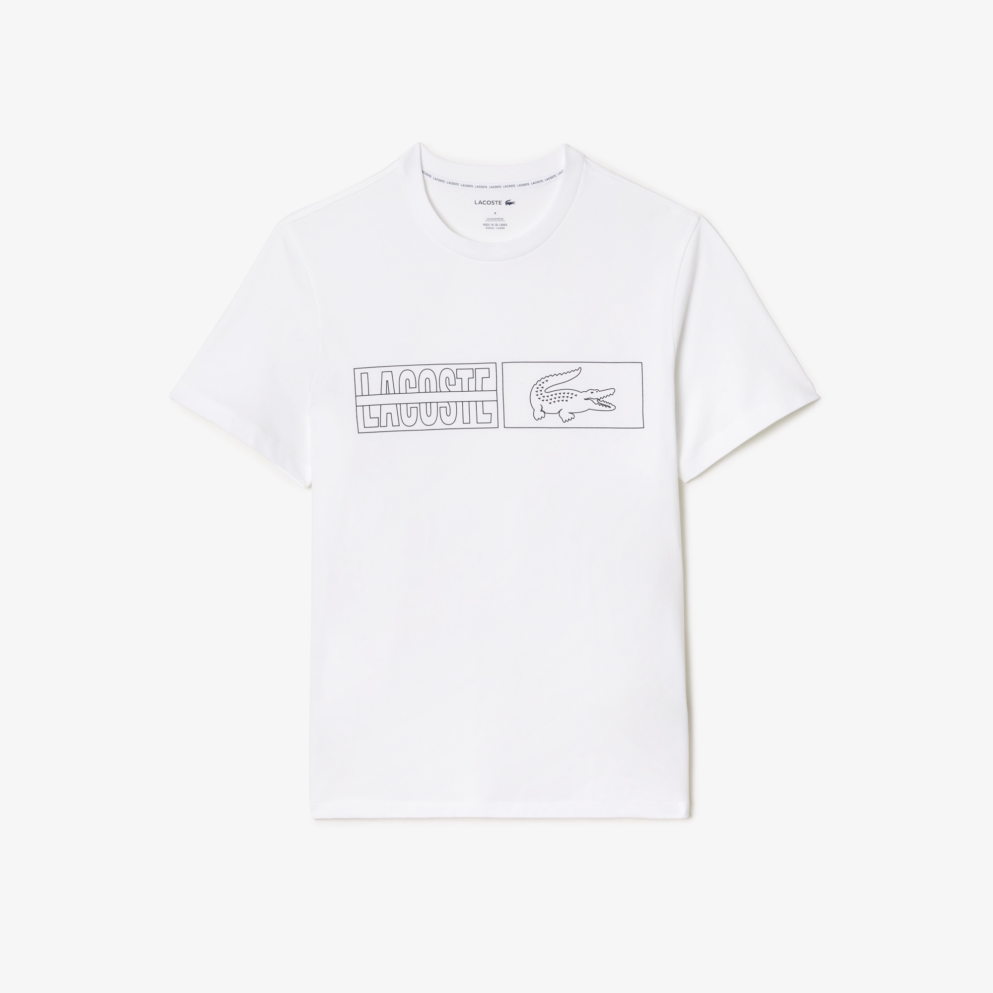 コットンジャージロゴプリントラウンジTシャツ