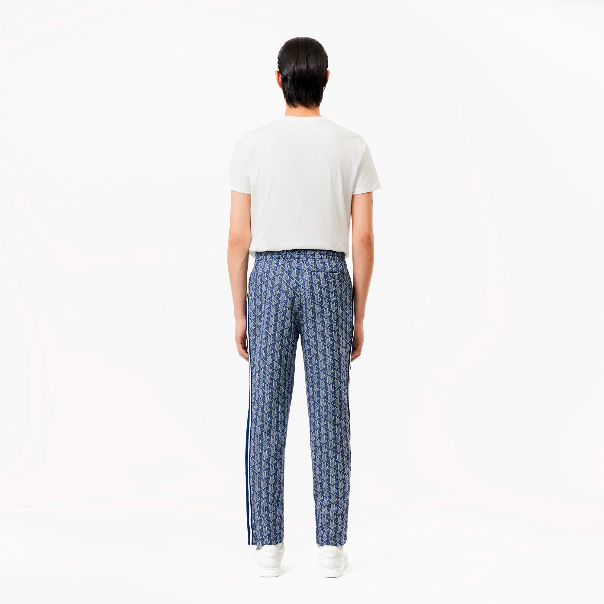 サイドテーピングモノグラムジャカードトラックパンツ