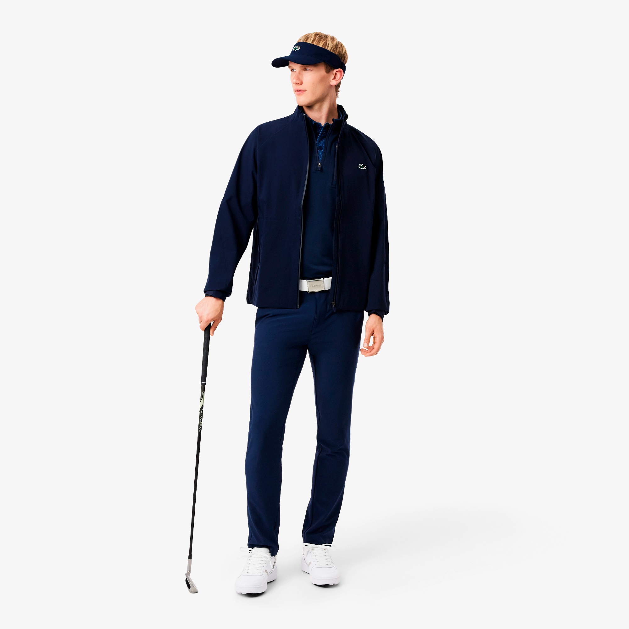 撥水ミニマルゴルフウィンドブレイカー