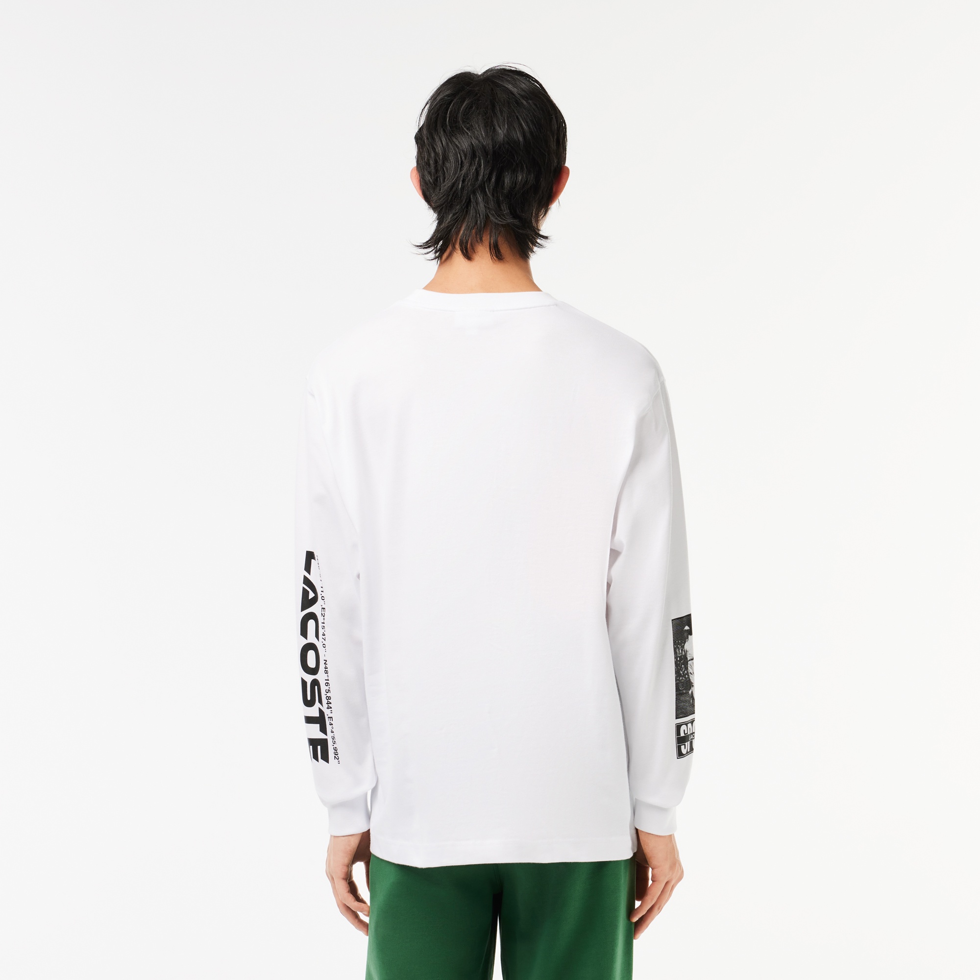 ルネ・ラコステ マルチプリント長袖Tシャツ