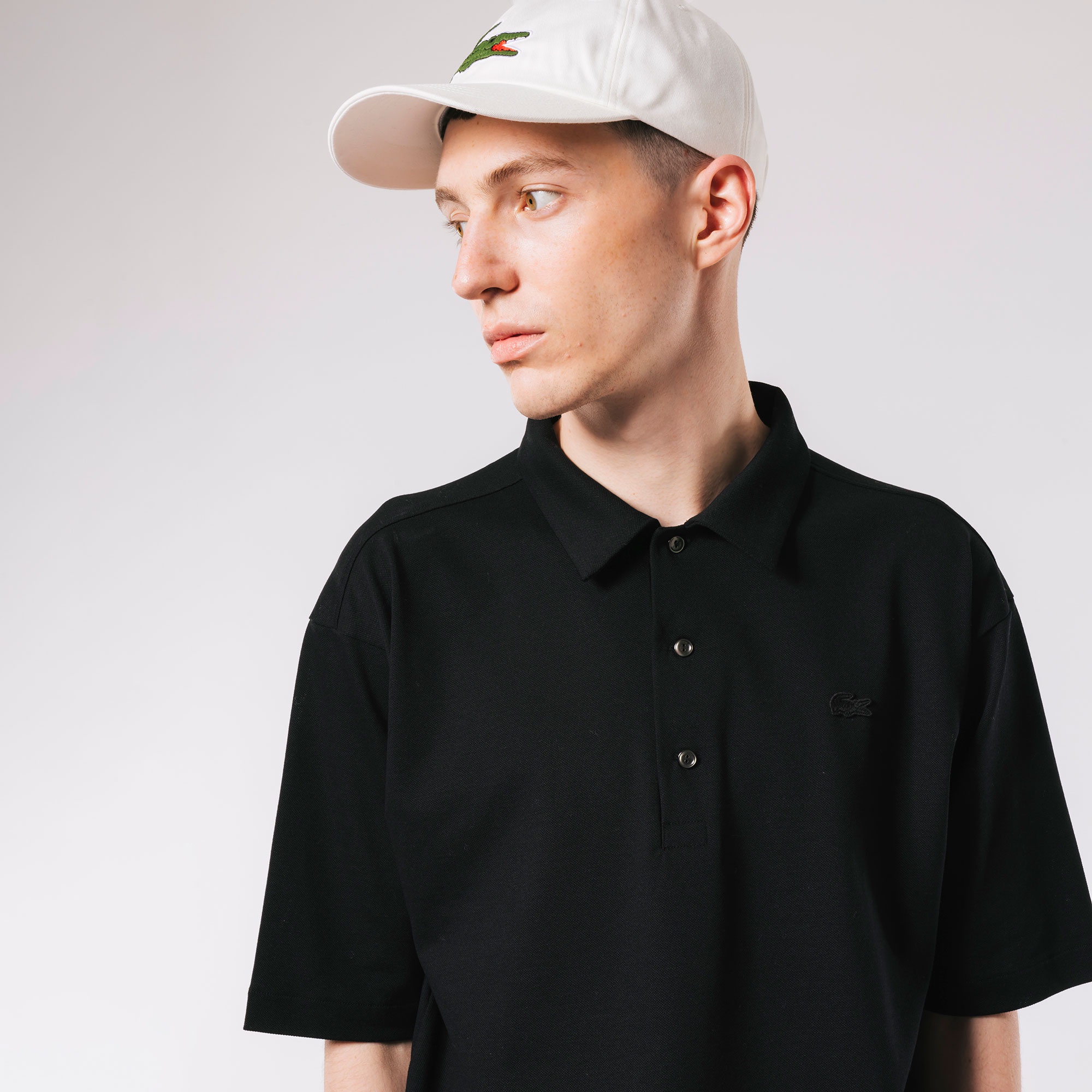 鹿の子地ポロシャツ