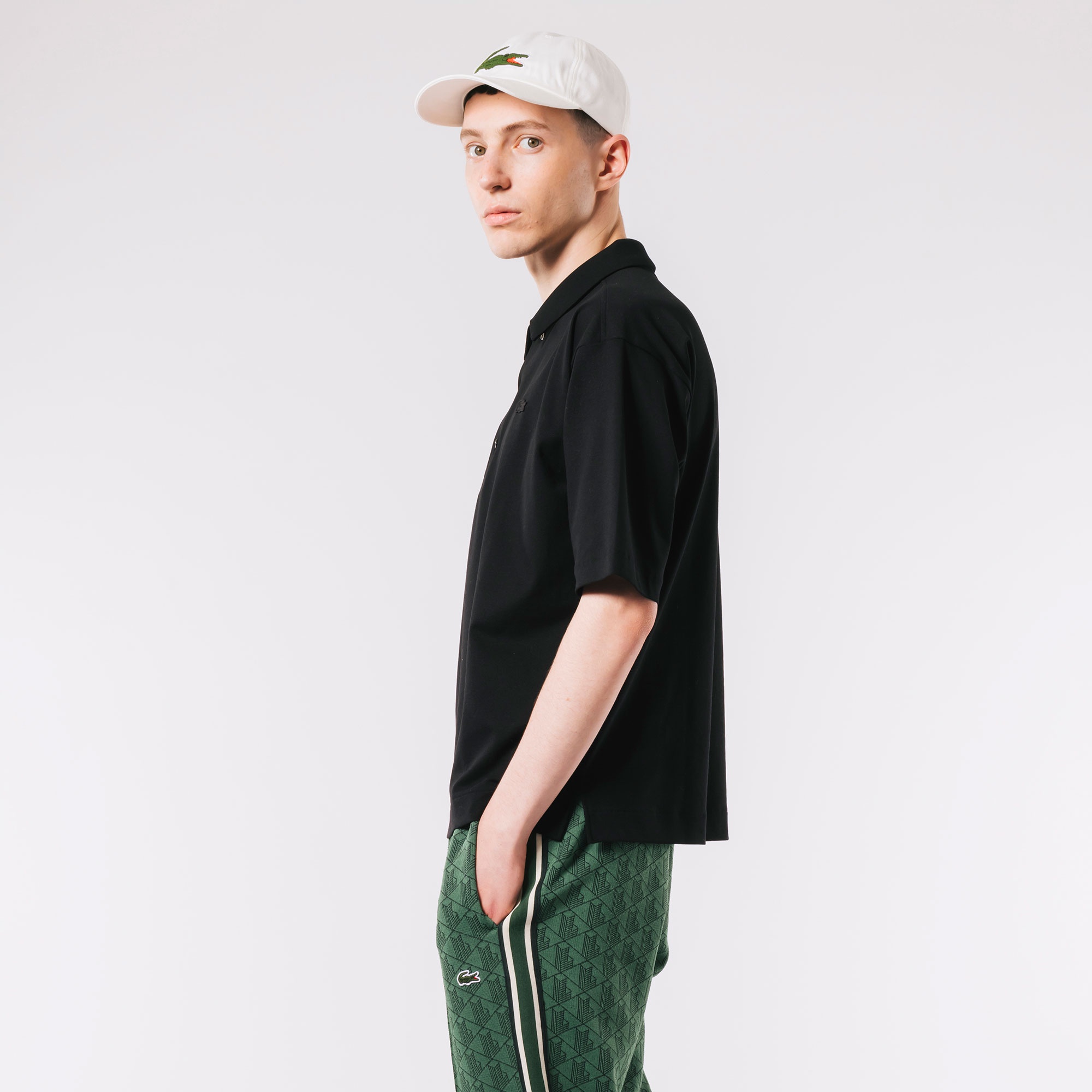 鹿の子地ポロシャツ