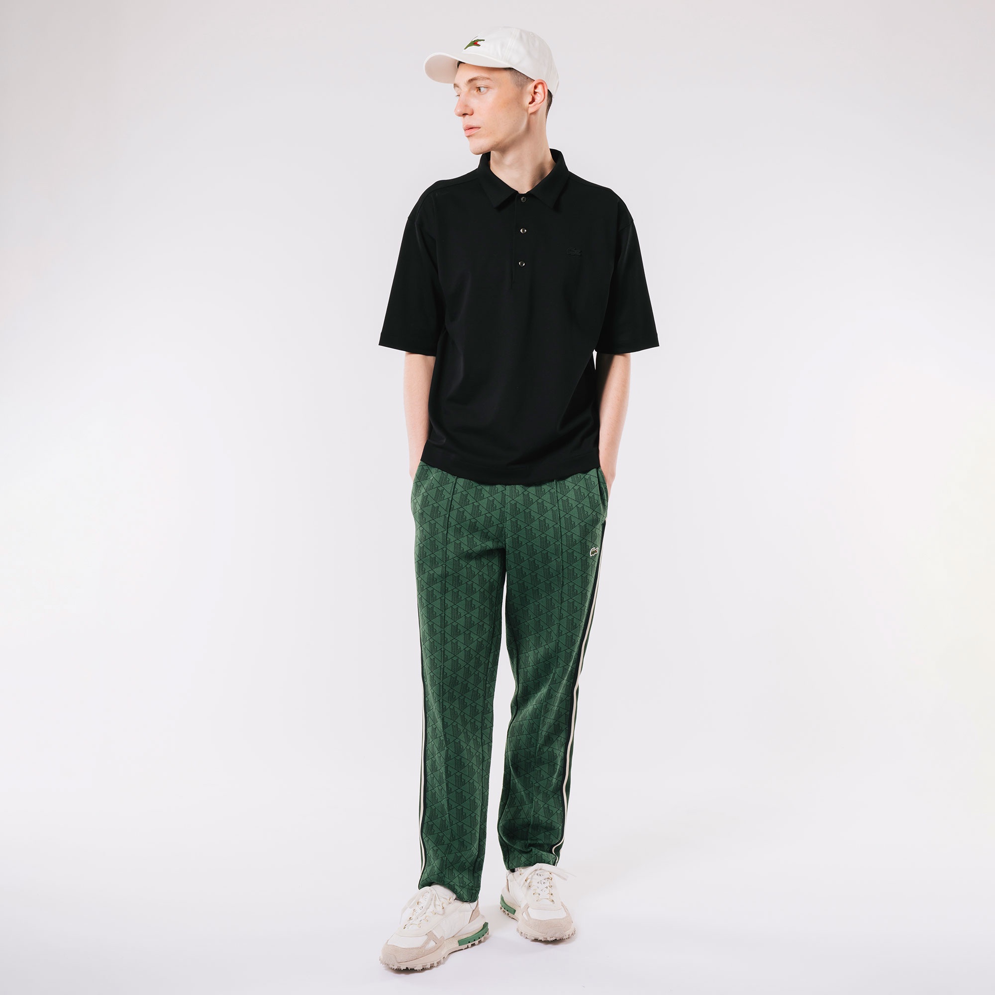 鹿の子地ポロシャツ