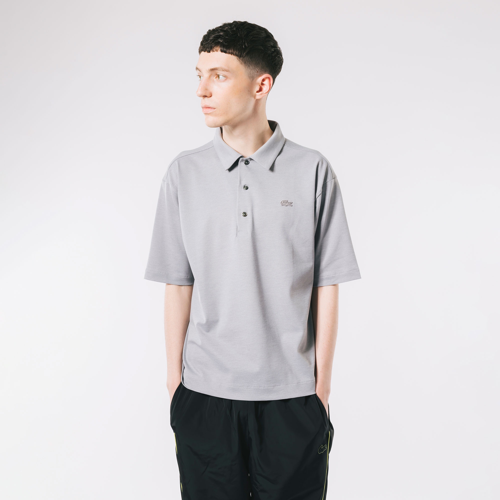 鹿の子地ポロシャツ