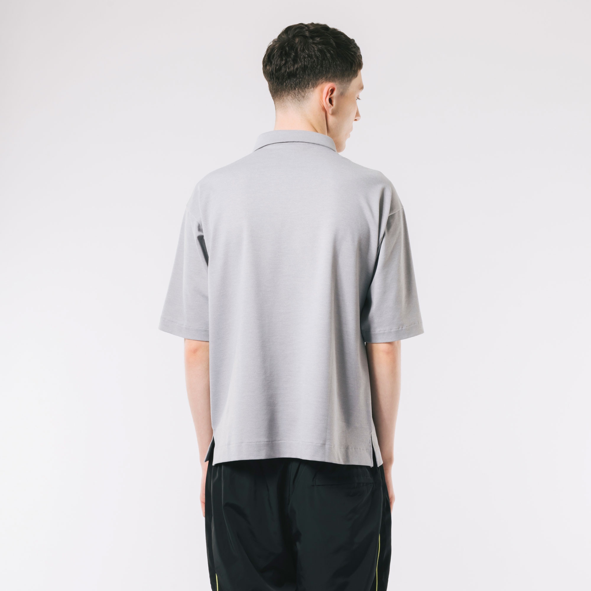 鹿の子地ポロシャツ