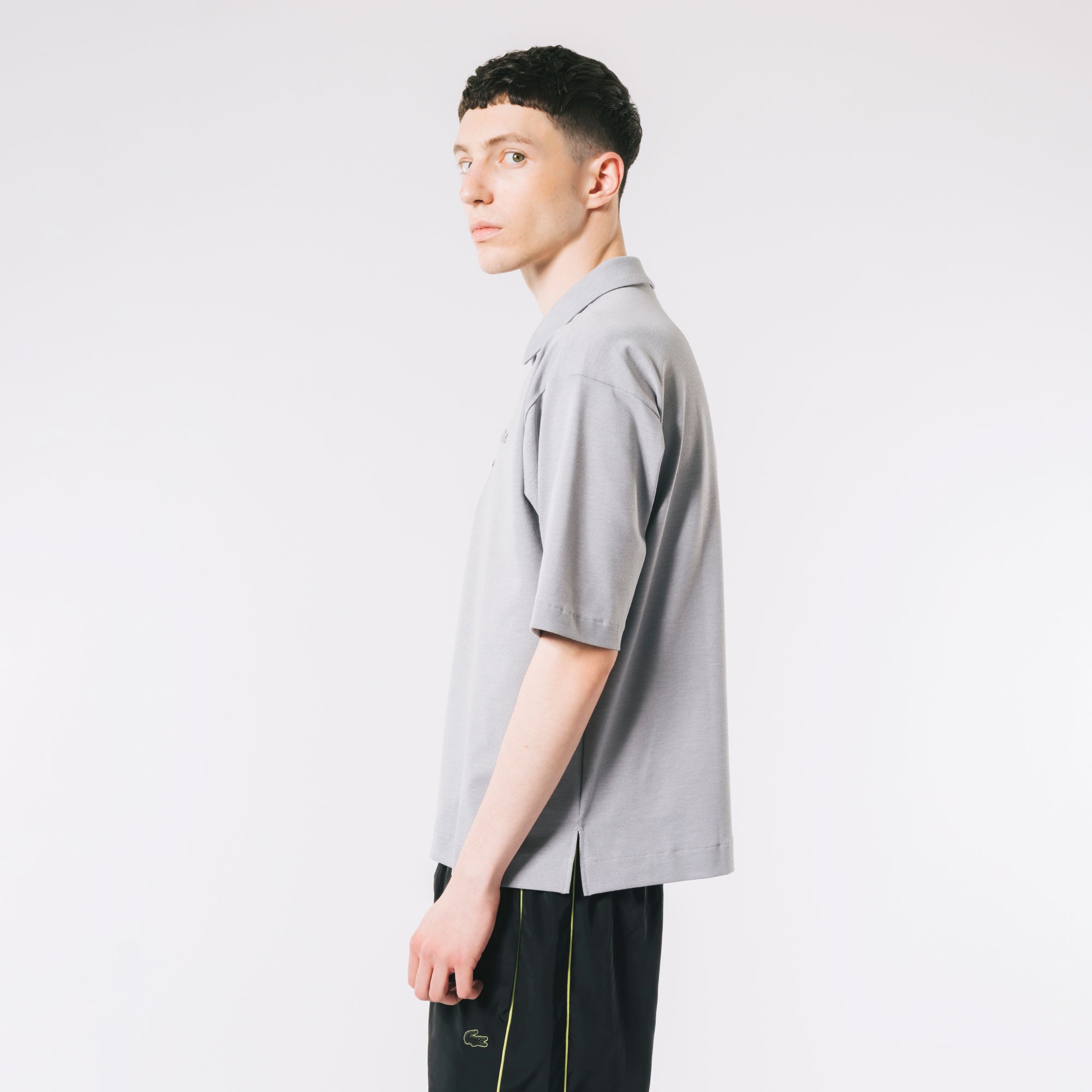 鹿の子地ポロシャツ