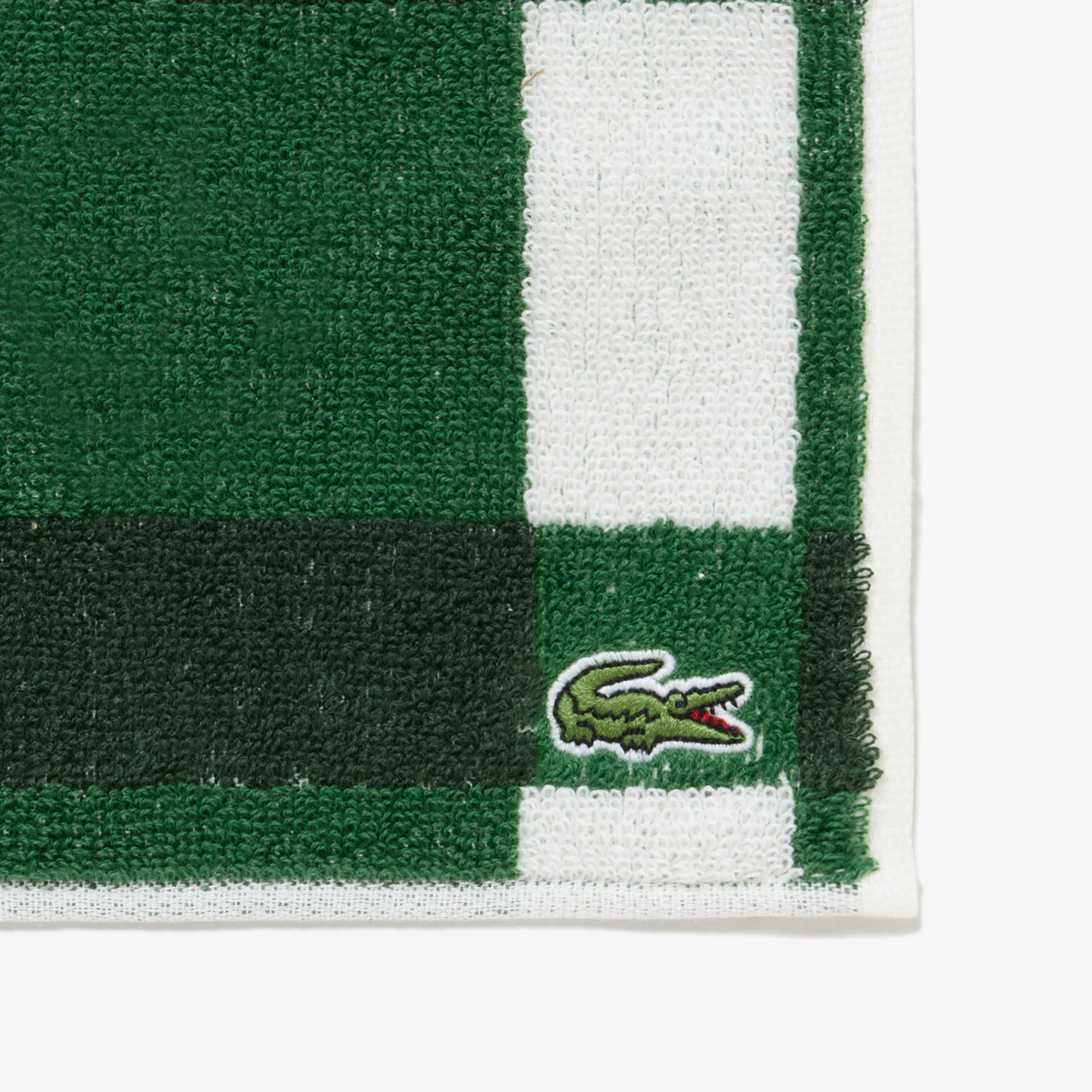 チェック&ボーダータオルハンカチ