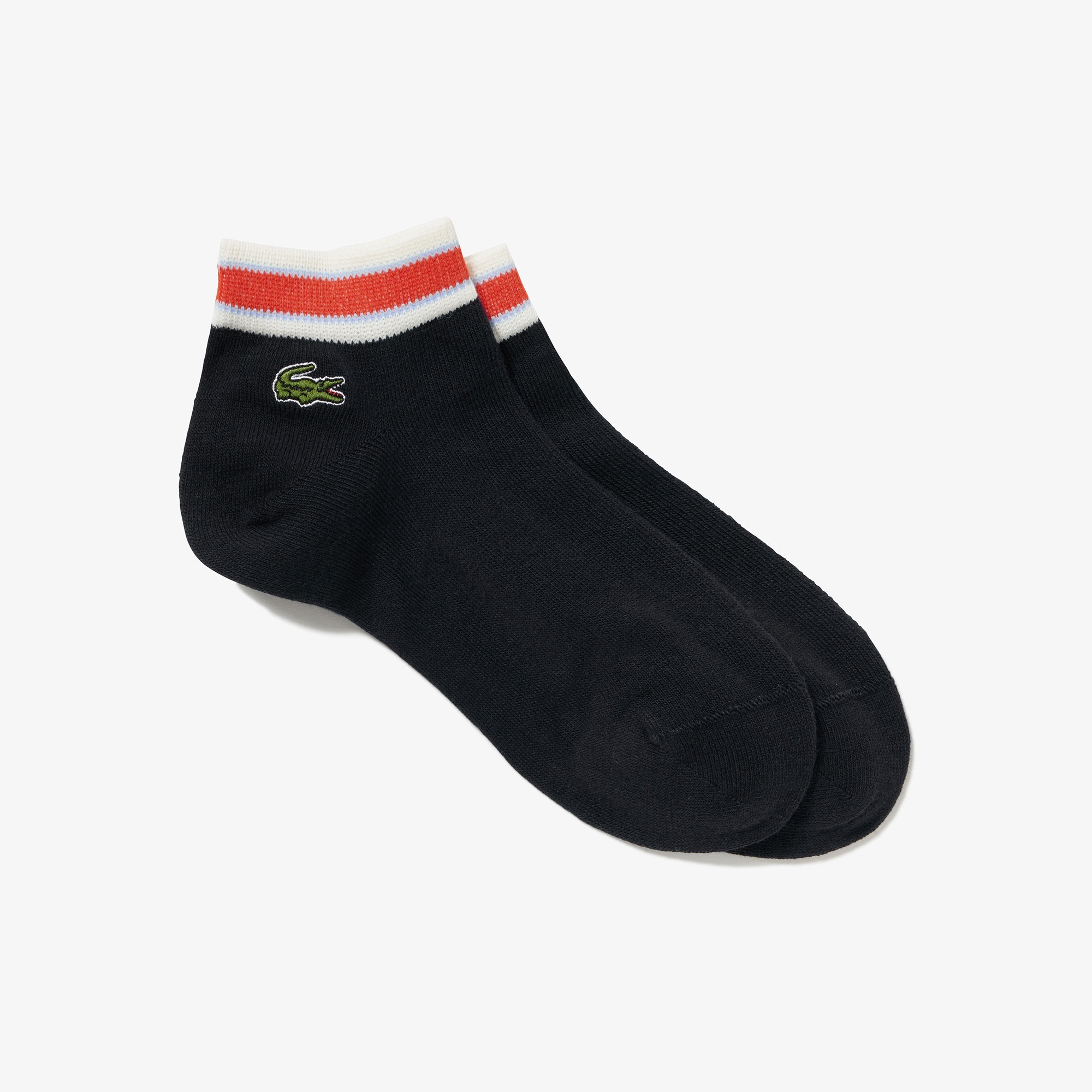 フレンチボーダーリブニットくるぶし丈ソックス