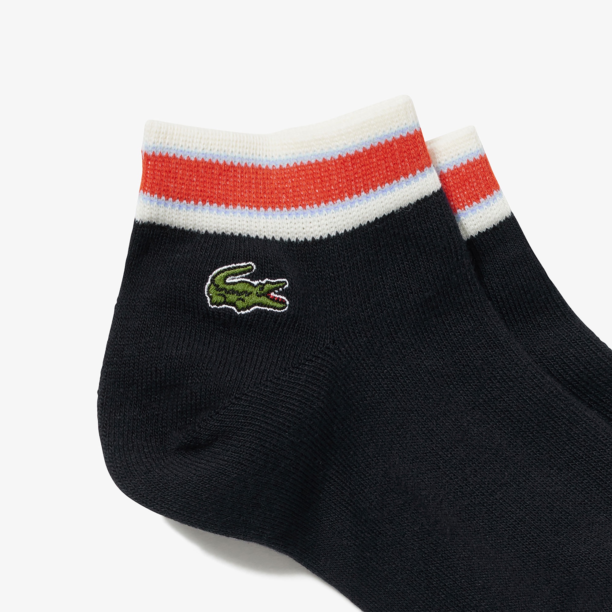 フレンチボーダーリブニットくるぶし丈ソックス