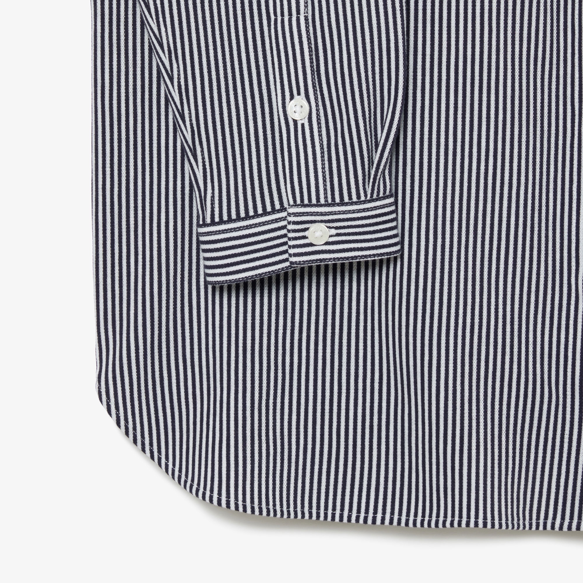 ジャージニットストライプシャツ