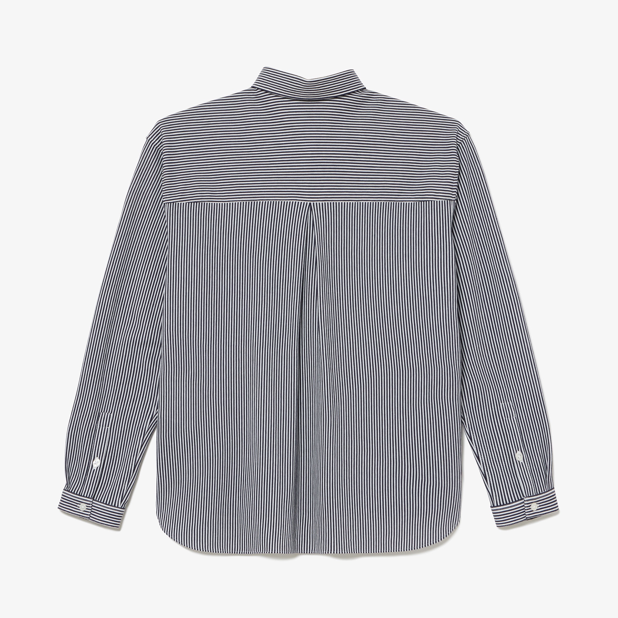 ジャージニットストライプシャツ