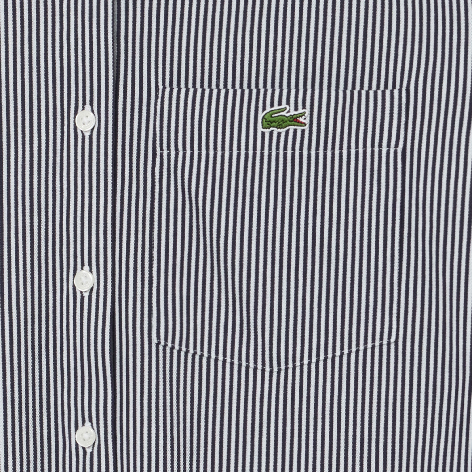 ジャージニットストライプシャツ