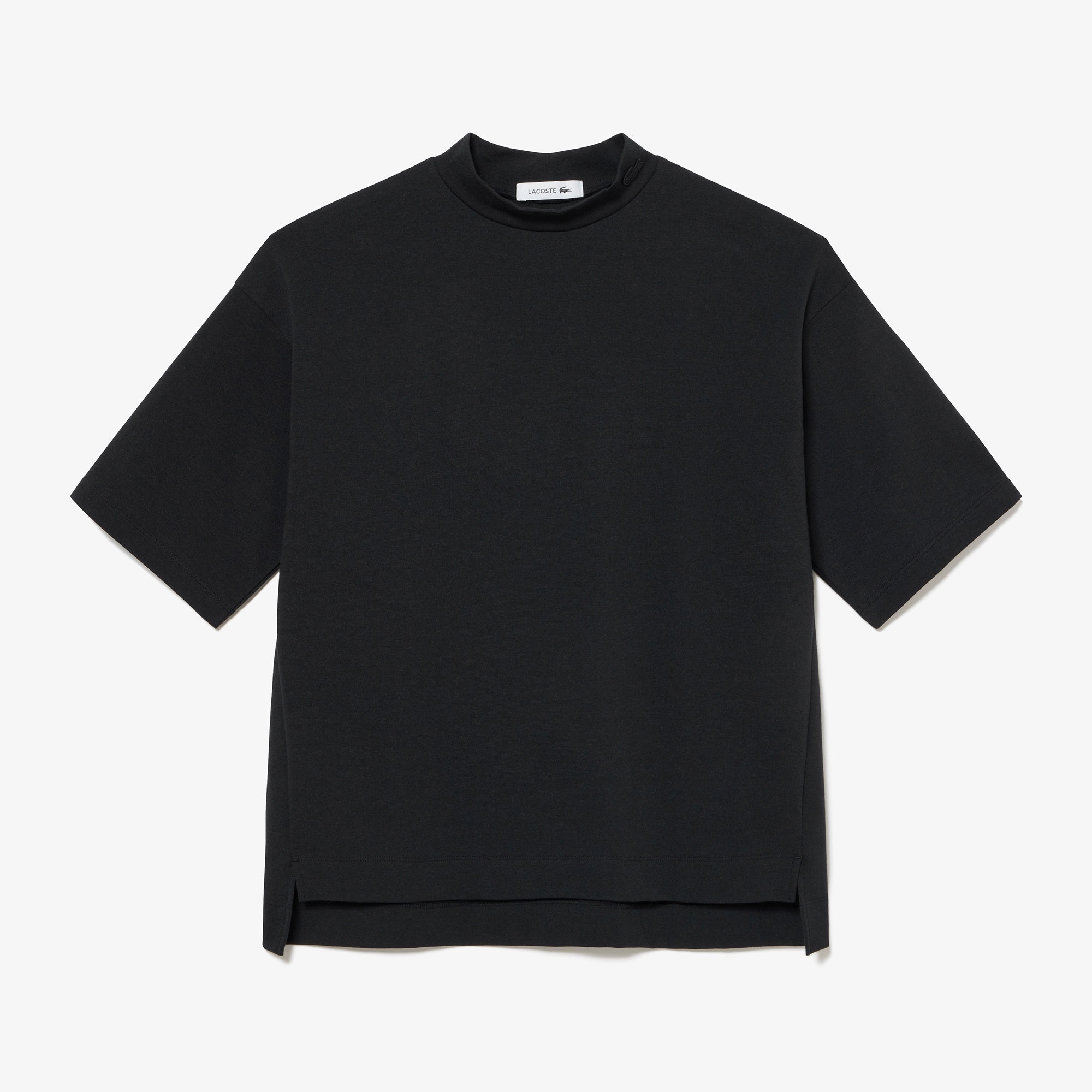 モックネックミラノリブニットTシャツ