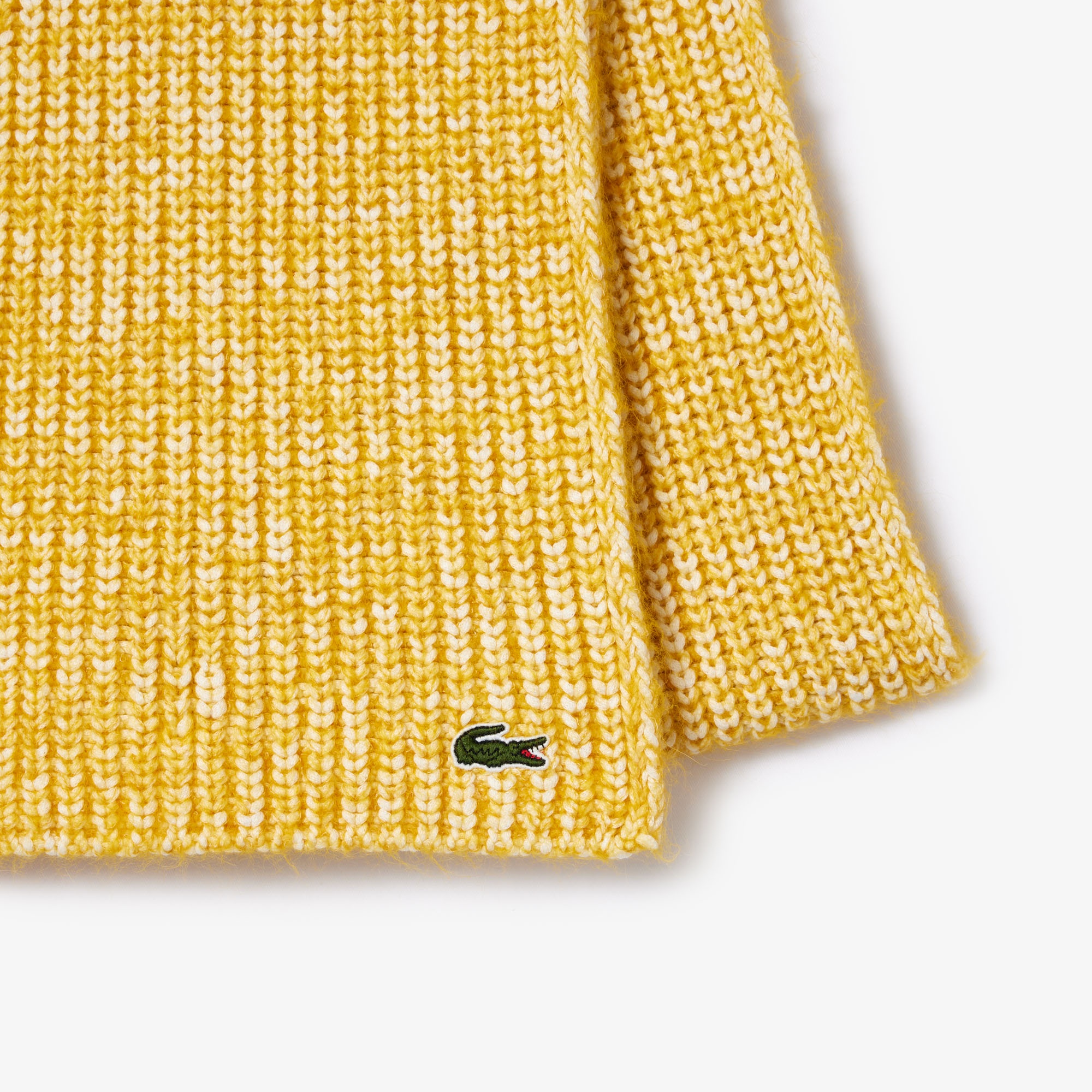 アルパカブレンドコットンニットマフラー