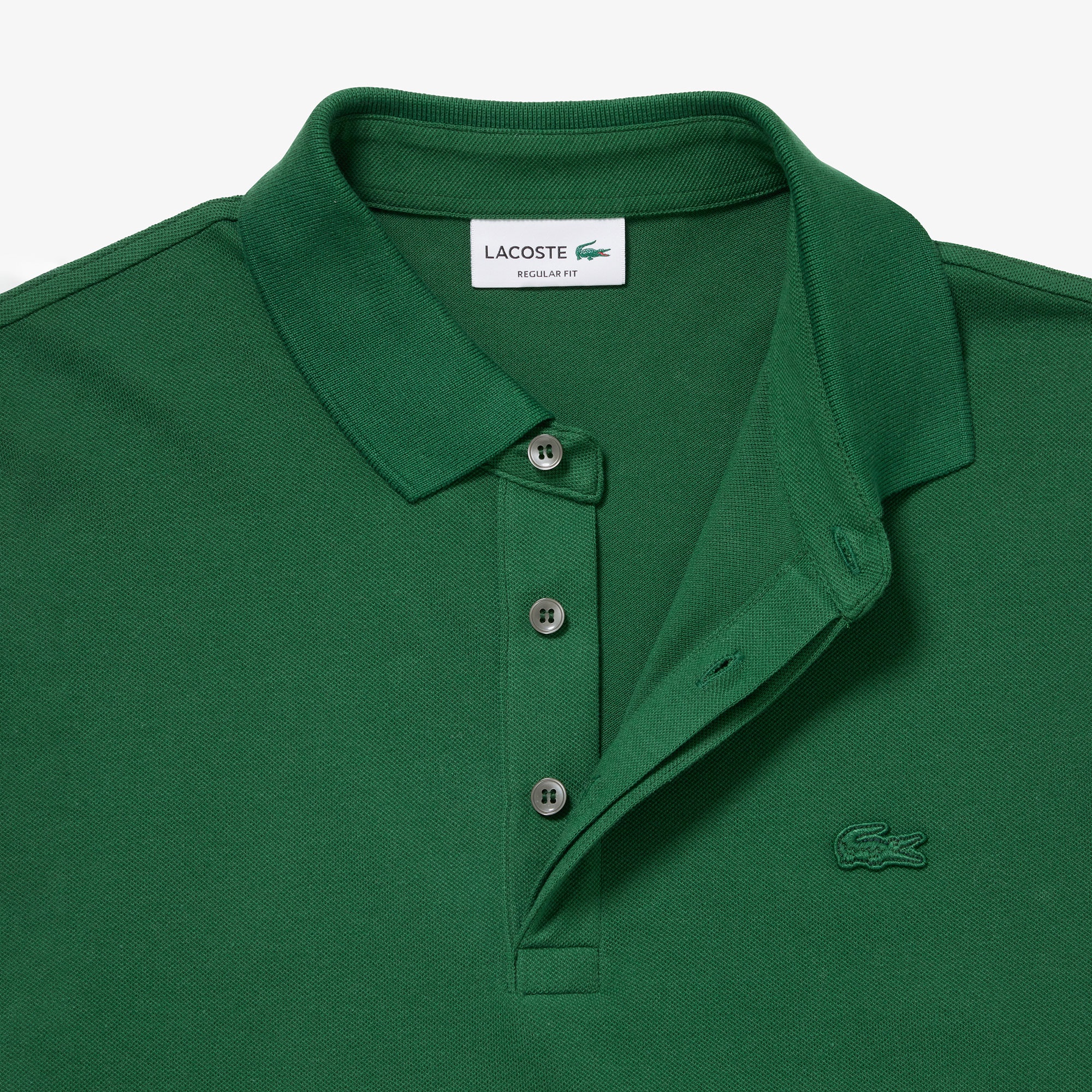 比翼フロントロングスリーブポロシャツ