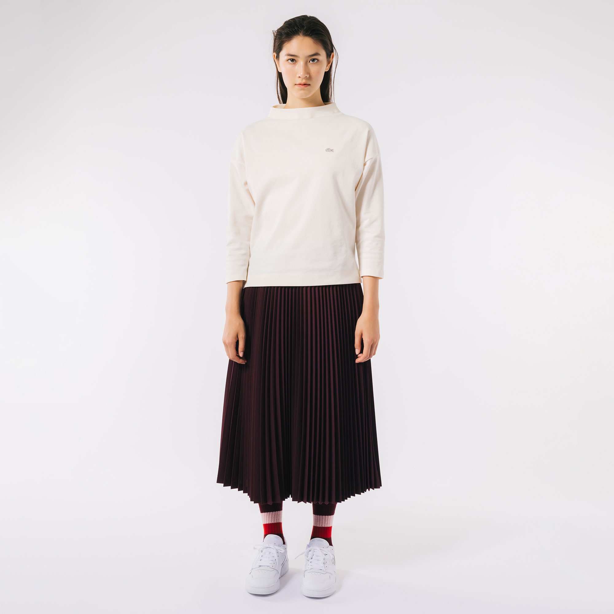 ボトルネックミラノリブプルオーバー