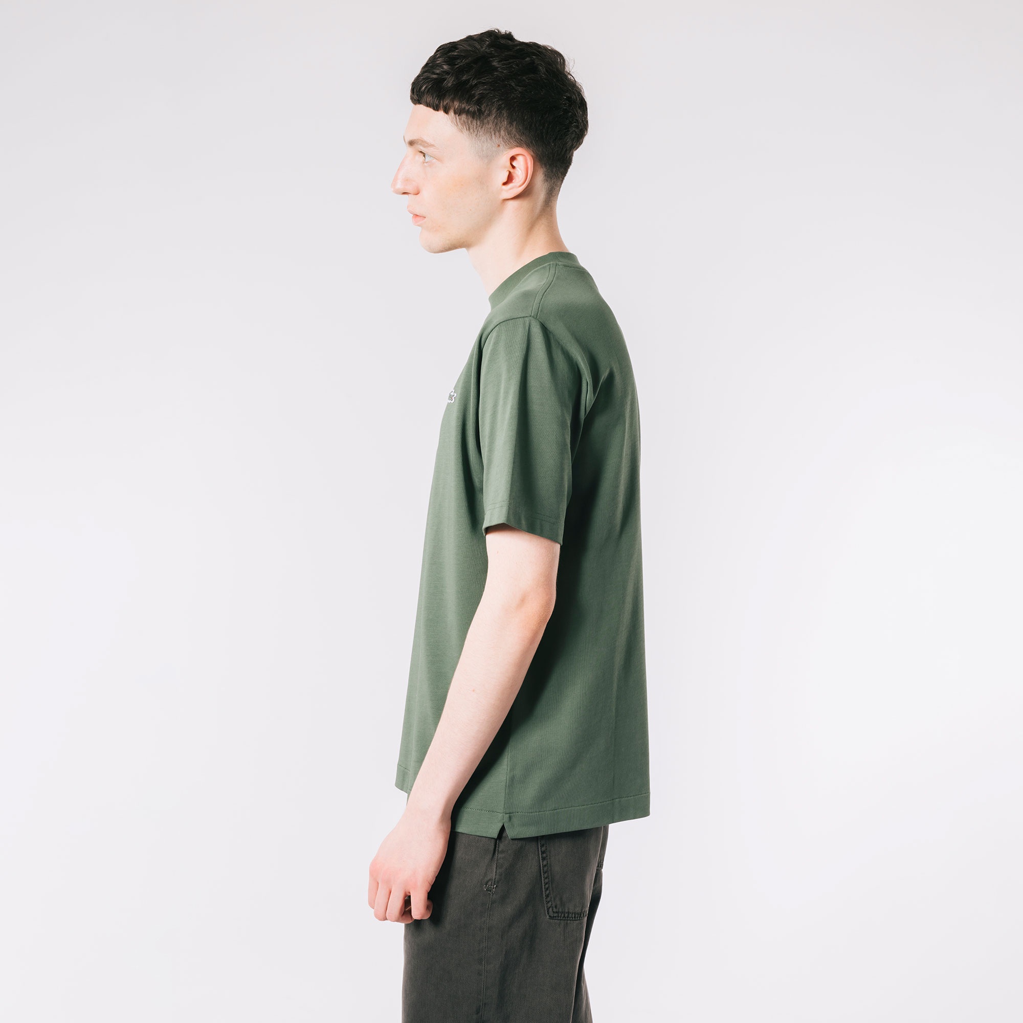 アウトラインクロッククルーネックTシャツ