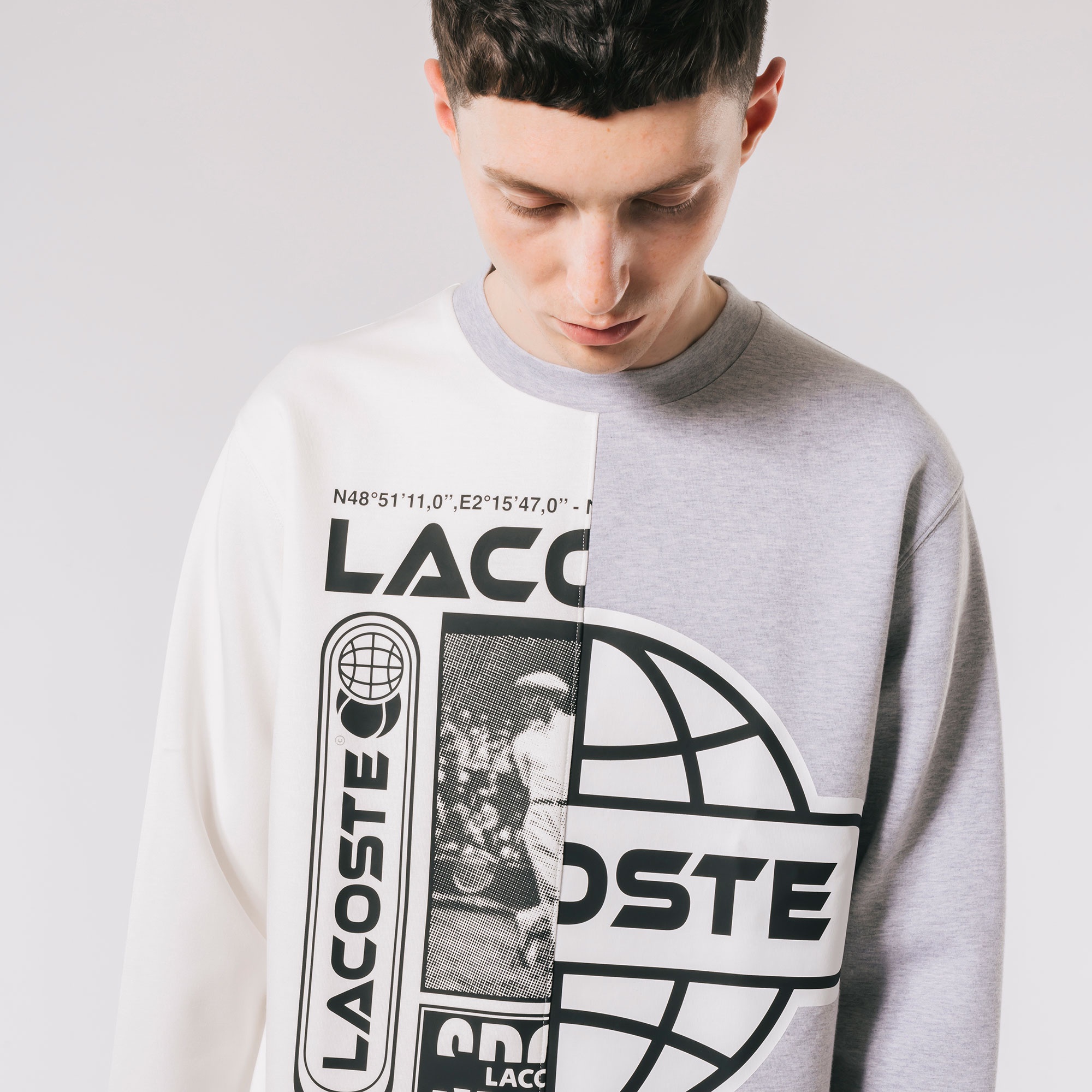 アシンメトリーダンボールニットTシャツ