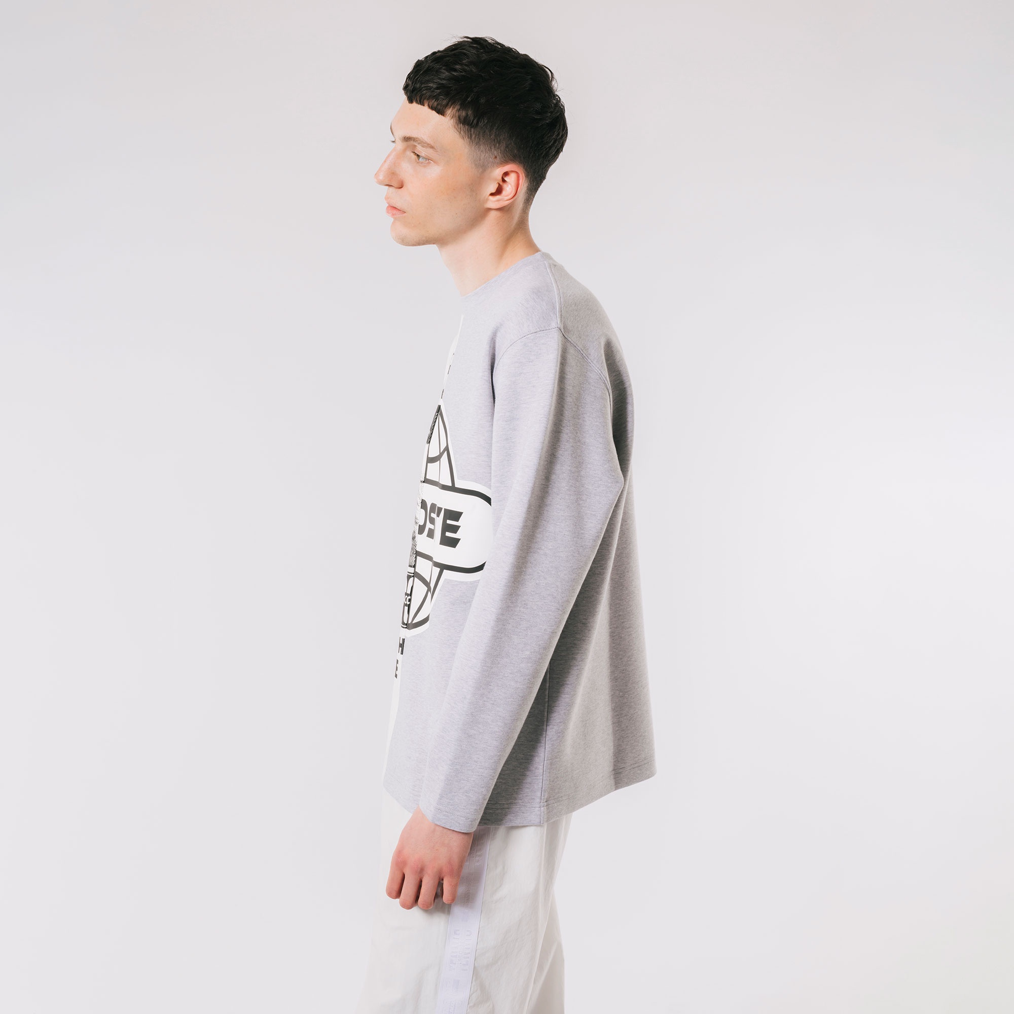 アシンメトリーダンボールニットTシャツ