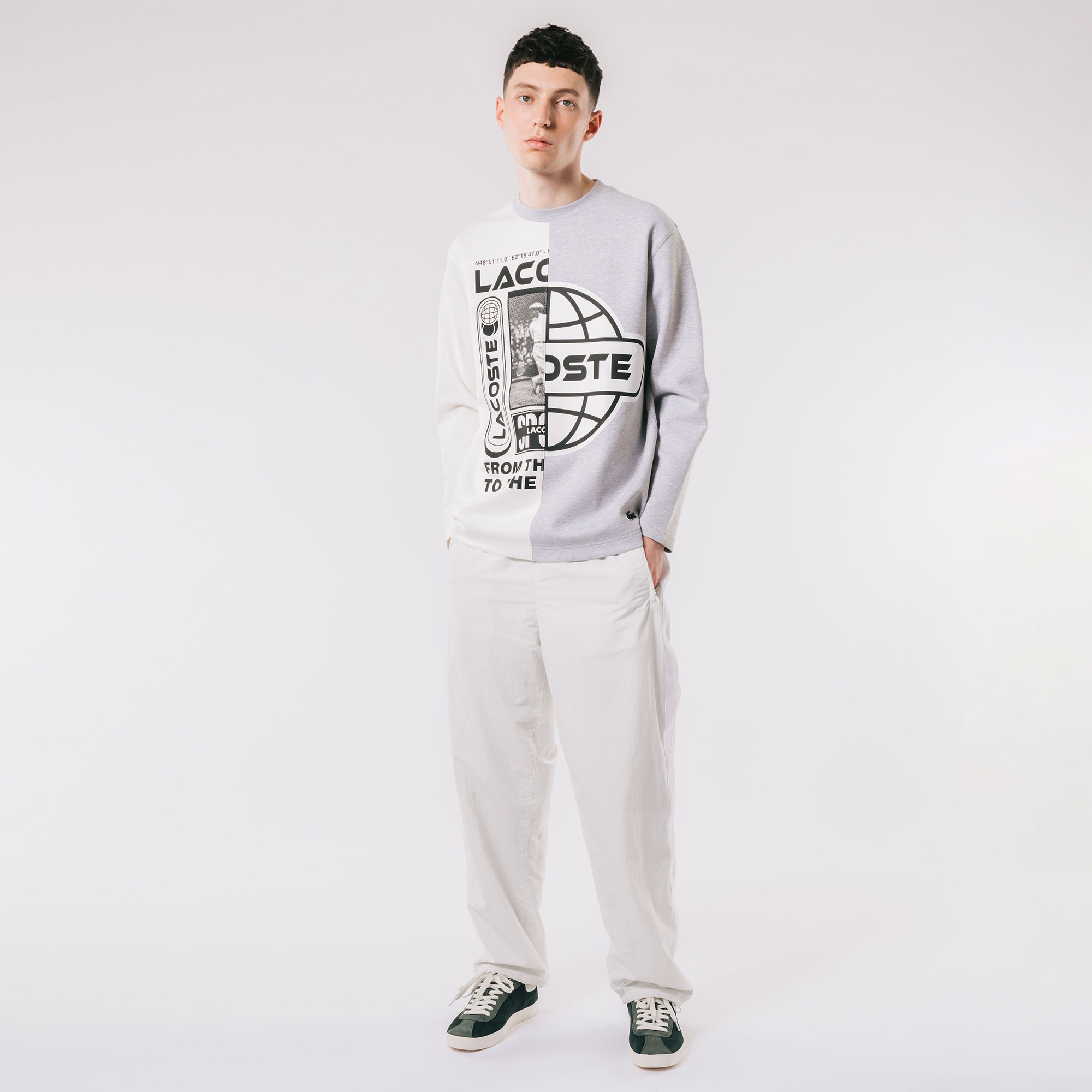 アシンメトリーダンボールニットTシャツ