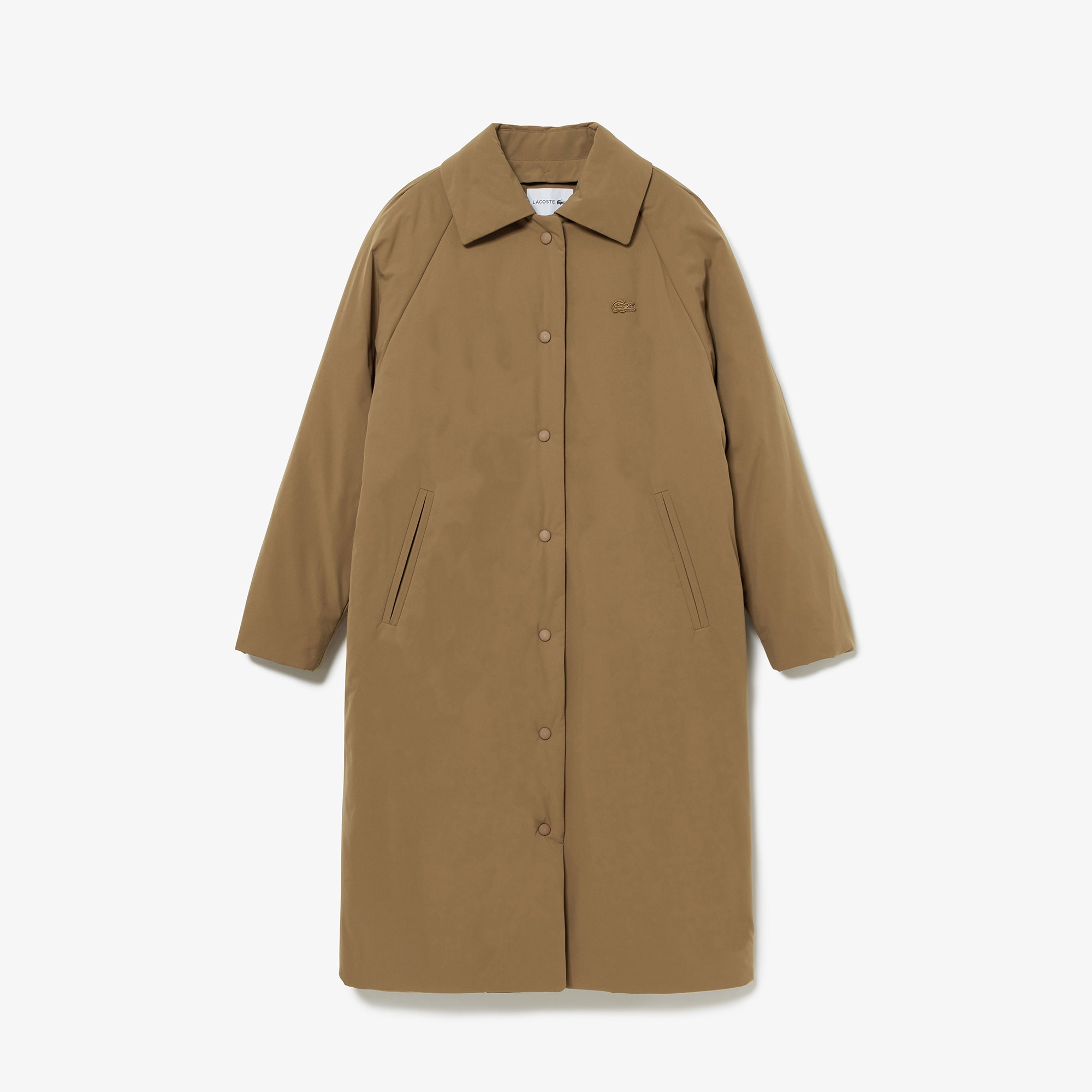 ミニマルパデットロングコート