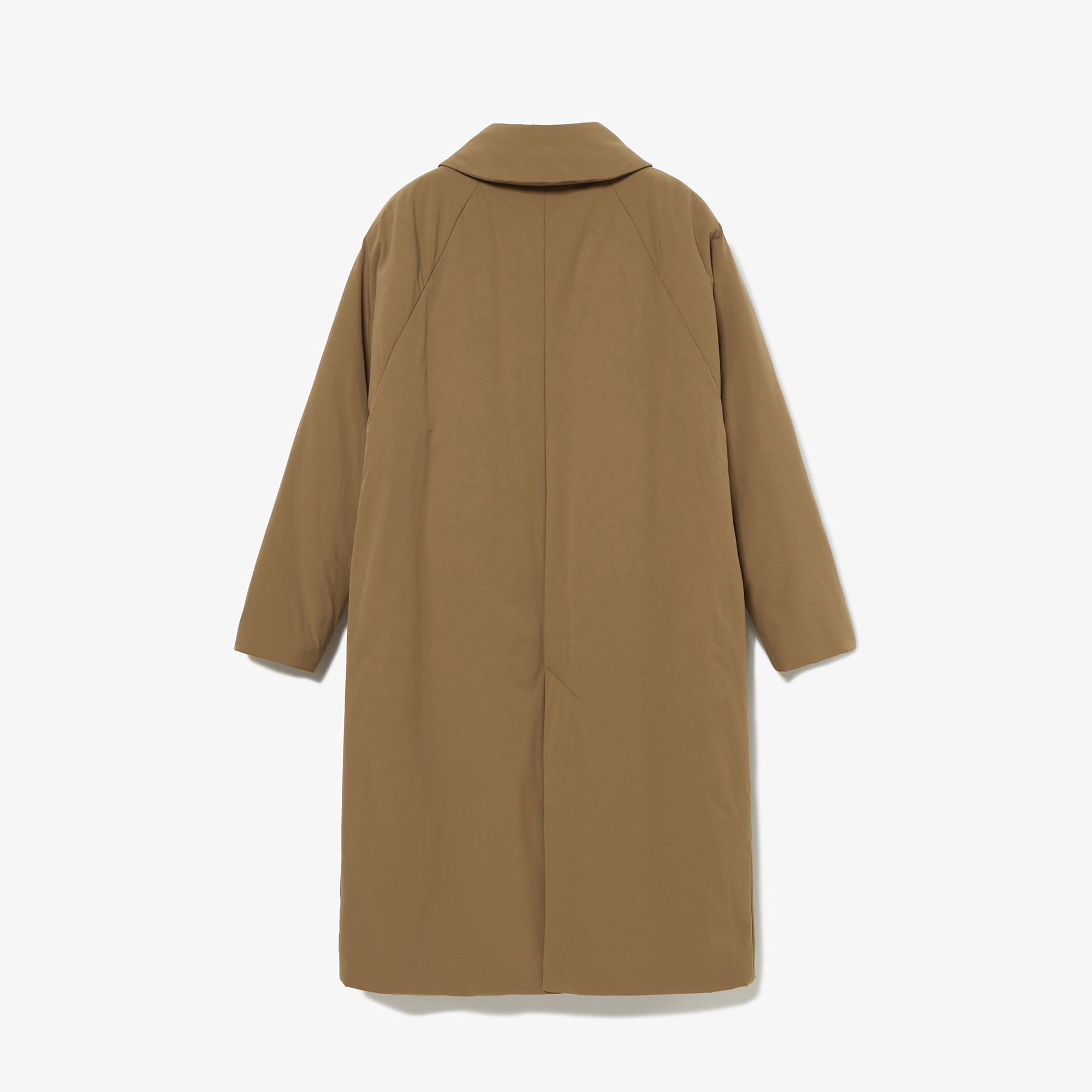 ミニマルパデットロングコート