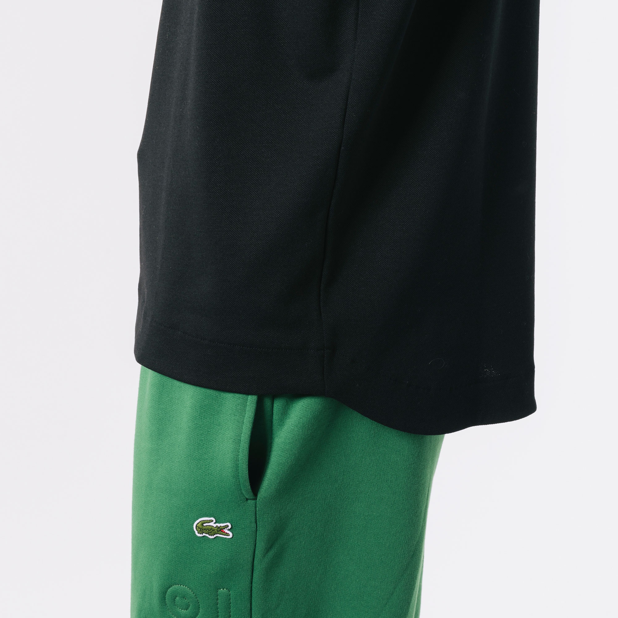 鹿の子地モックネックTシャツ