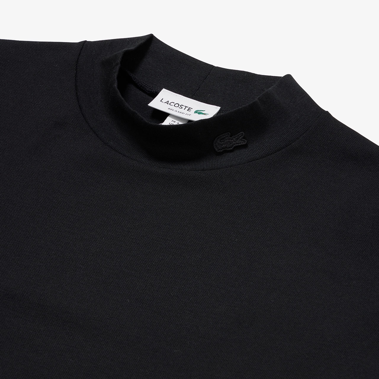 鹿の子地モックネックTシャツ